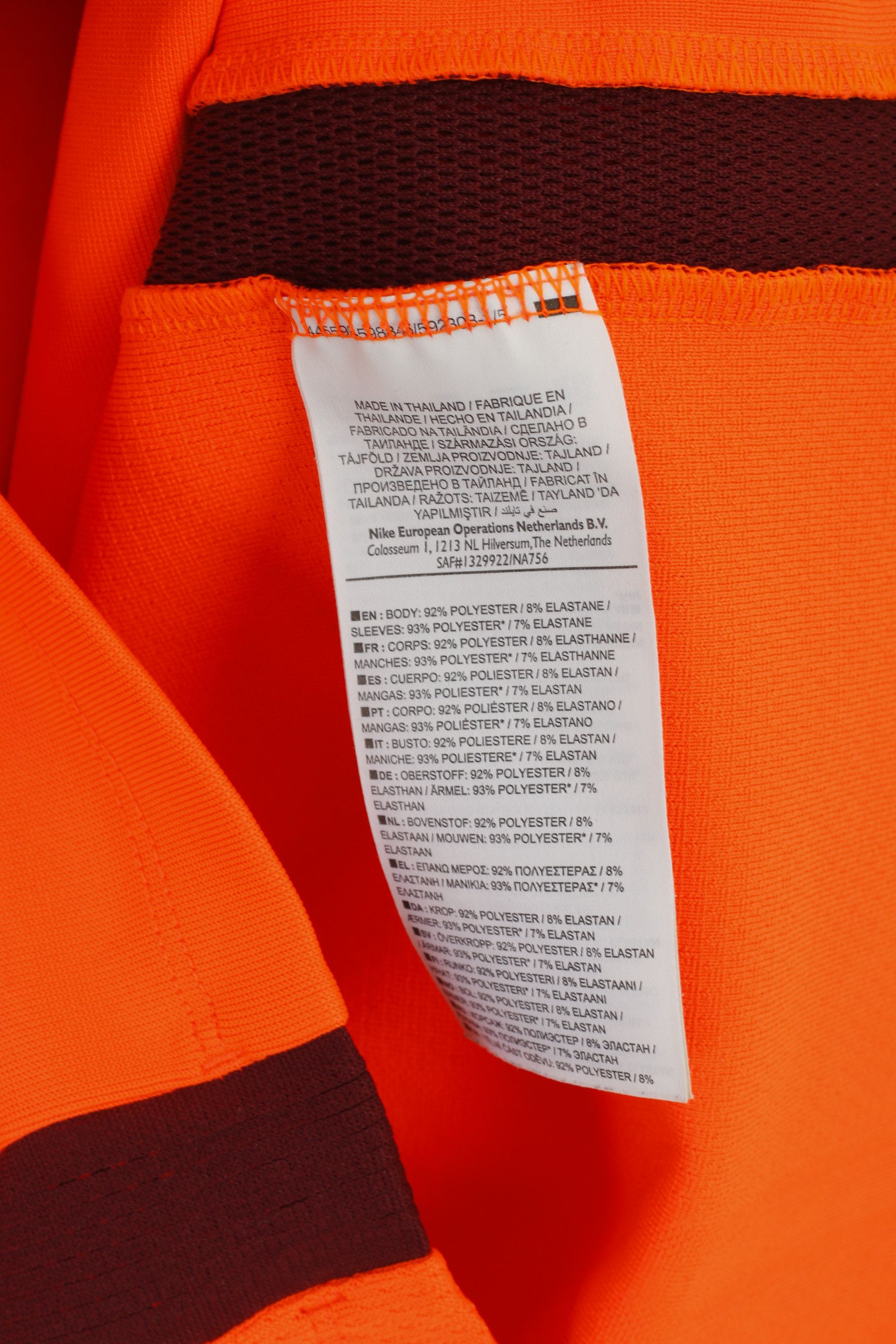 Nike Nike Men M Shirt Neon Orange FC Barcelona Aeroswifr 9004 Size US M / EU 48-50 / 2 - 6 Thumbnail