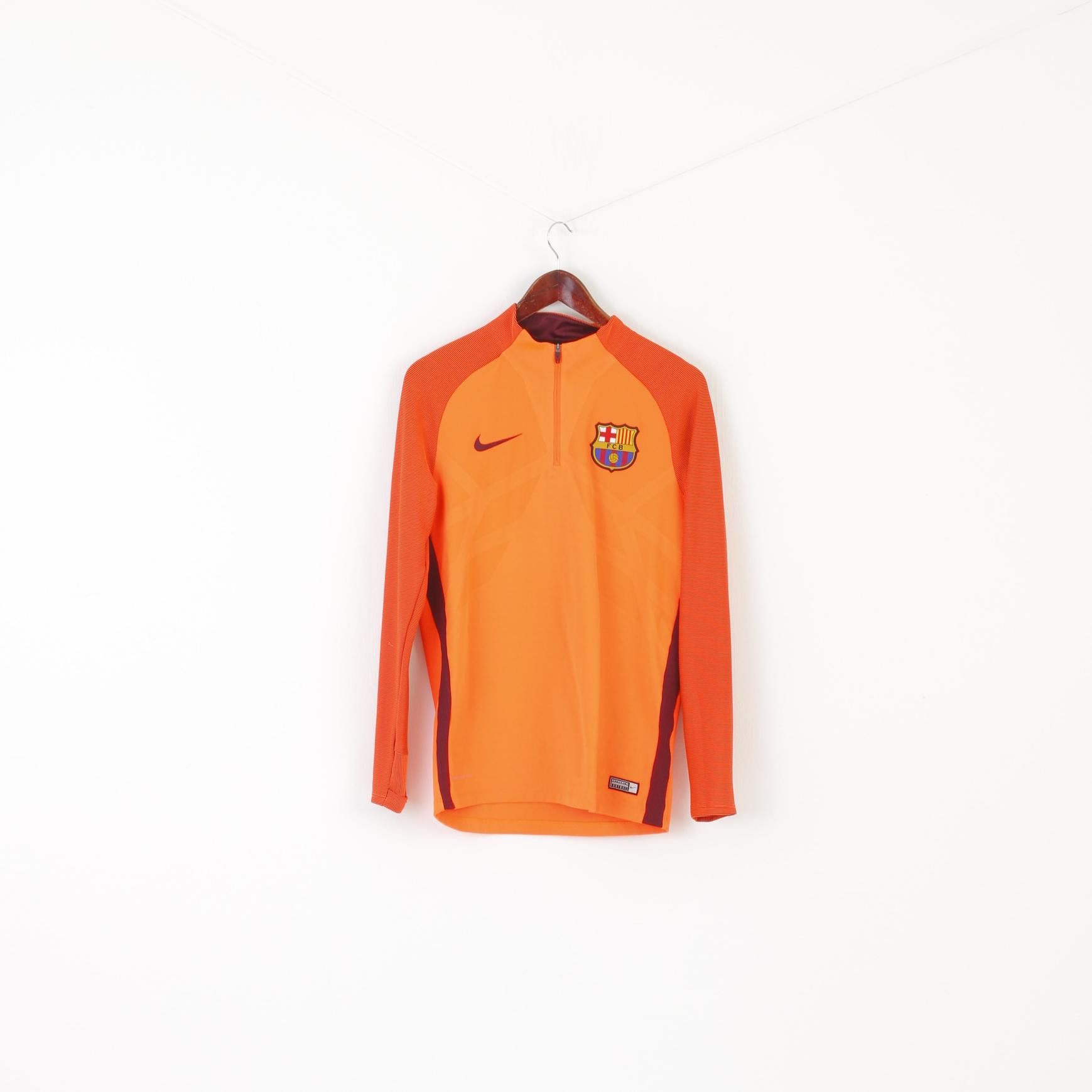 Nike Nike Men M Shirt Neon Orange FC Barcelona Aeroswifr 9004 Size US M / EU 48-50 / 2 - 2 Thumbnail