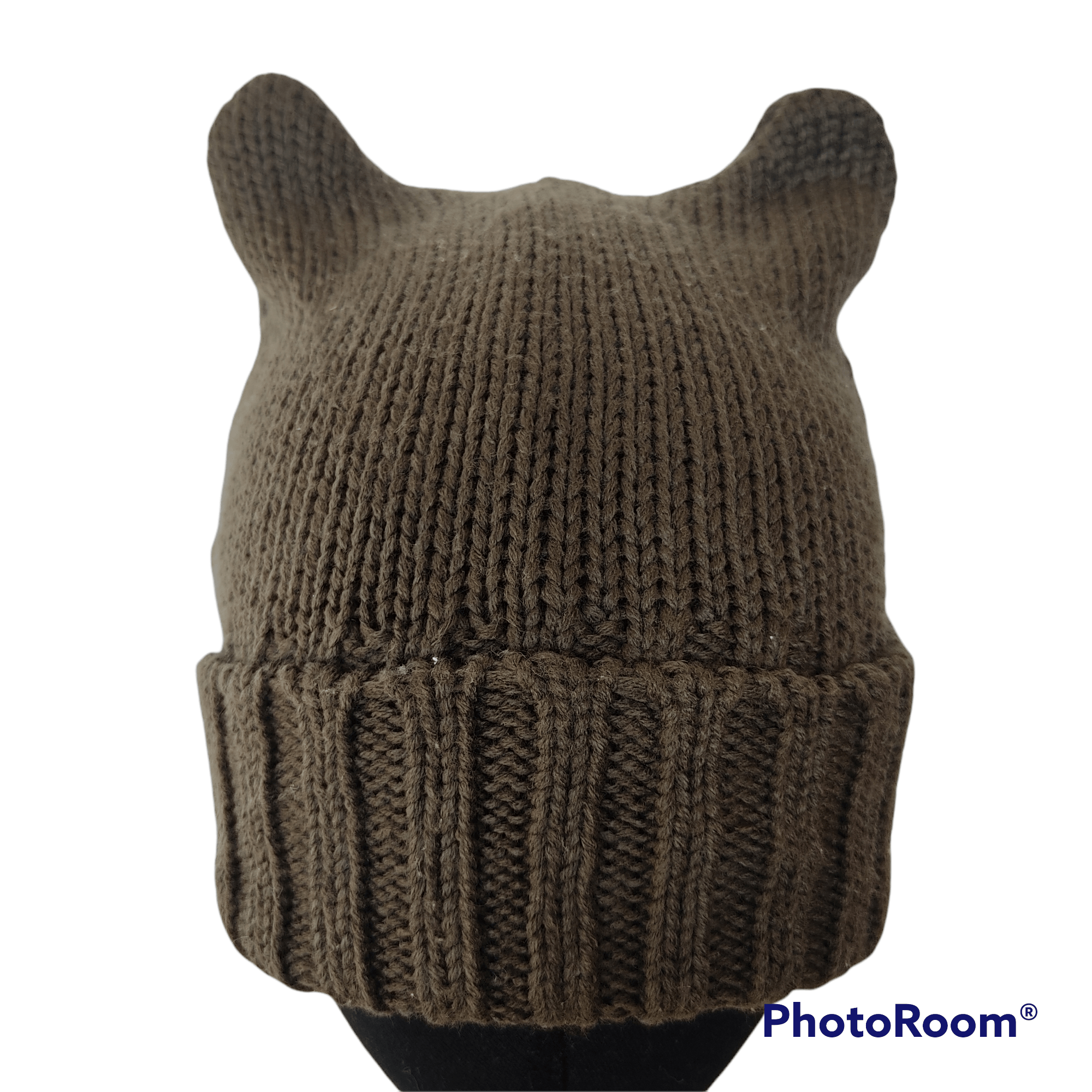 Japanese Brand Two Devil Horn Beanie Japan Made Brown Colors Size ONE SIZE - 4 Thumbnail