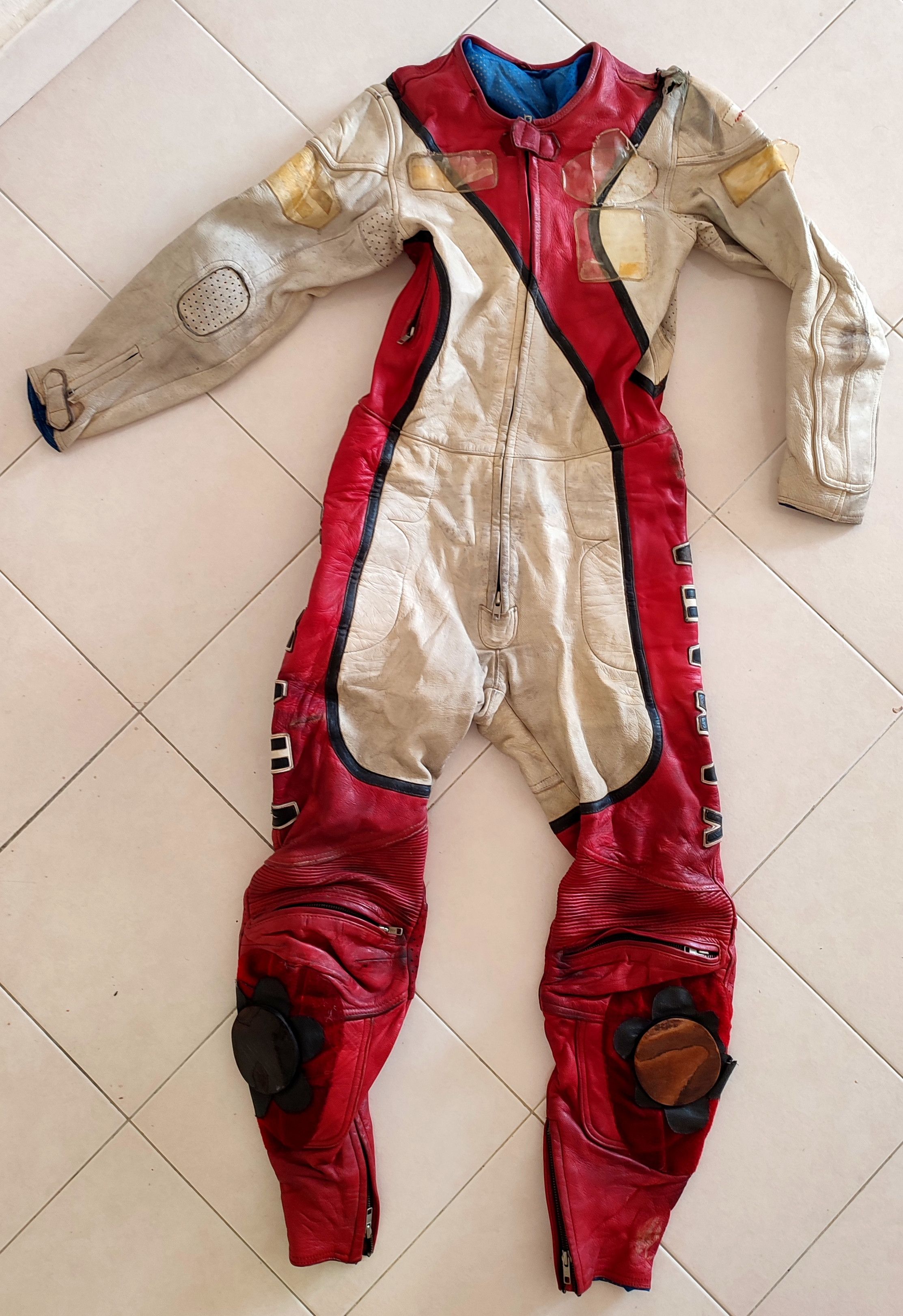 Leather × Vintage × Yamaha 💥Distressed💥 Yamaha Racing Team Overall ...