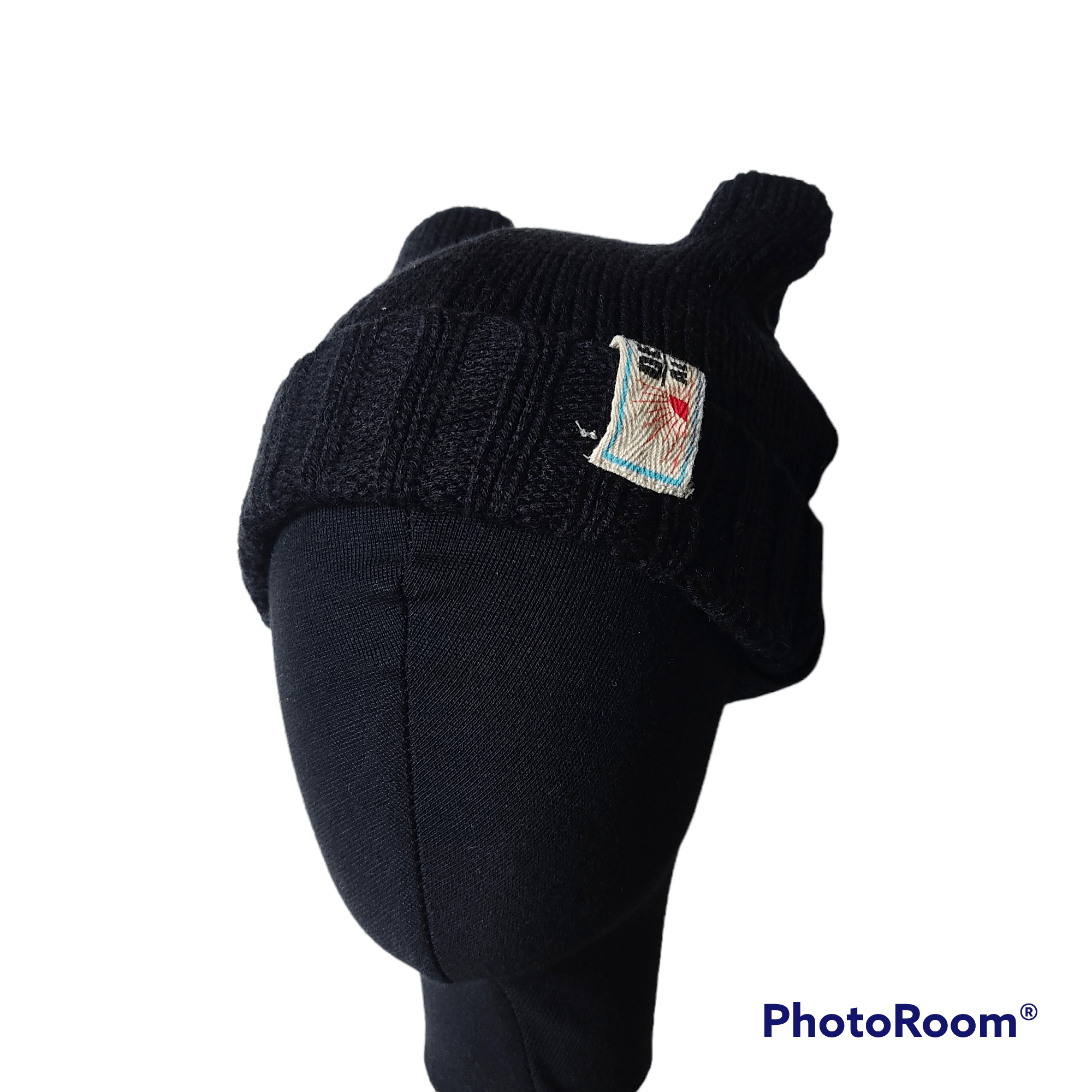 Japanese Brand Two Devils Horn Beanie Hats Knitted Size ONE SIZE - 1 Thumbnail