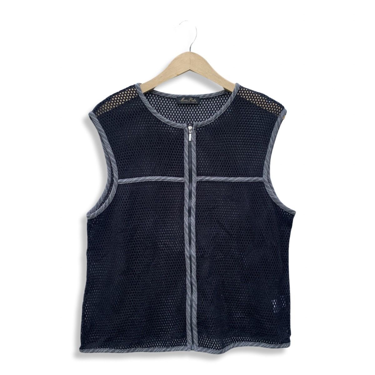 20471120 y2k japanes brand mesh tank top looks like helmut lang Size US L / EU 52-54 / 3 - 1 Thumbnail