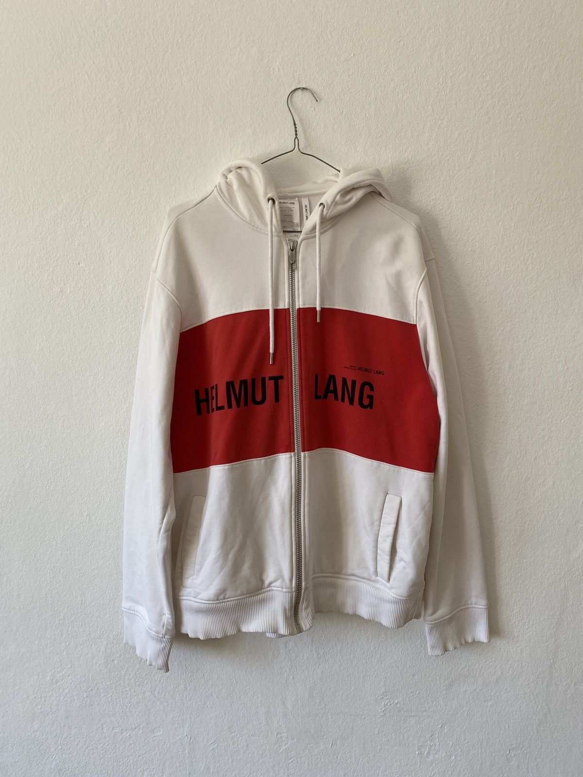 Helmut Lang Helmut Lang Campaign Zip Up Hoodie Size US L / EU 52-54 / 3 - 1 Thumbnail