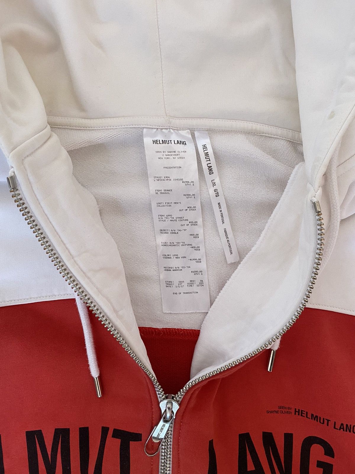 Helmut Lang Helmut Lang Campaign Zip Up Hoodie Size US L / EU 52-54 / 3 - 5 Thumbnail