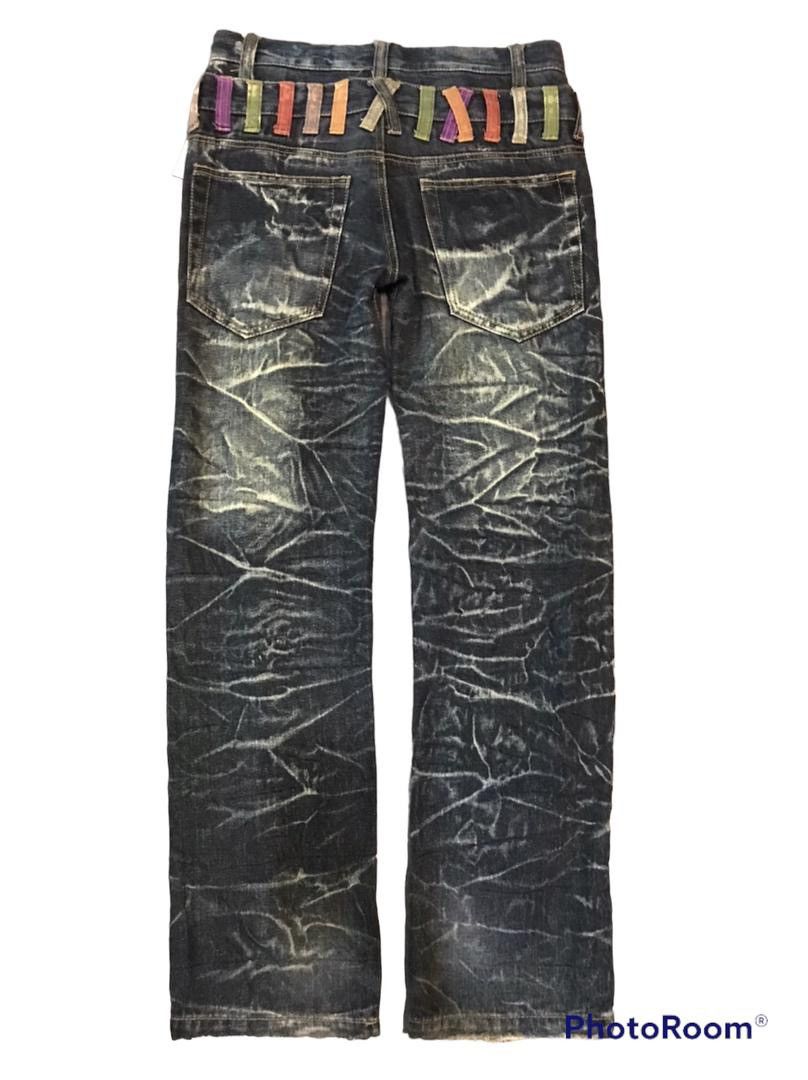 If Six Was Nine × Japanese Brand Japanese Nylaus 79 double waist rare crazy lightning Size US 31 - 2 Thumbnail
