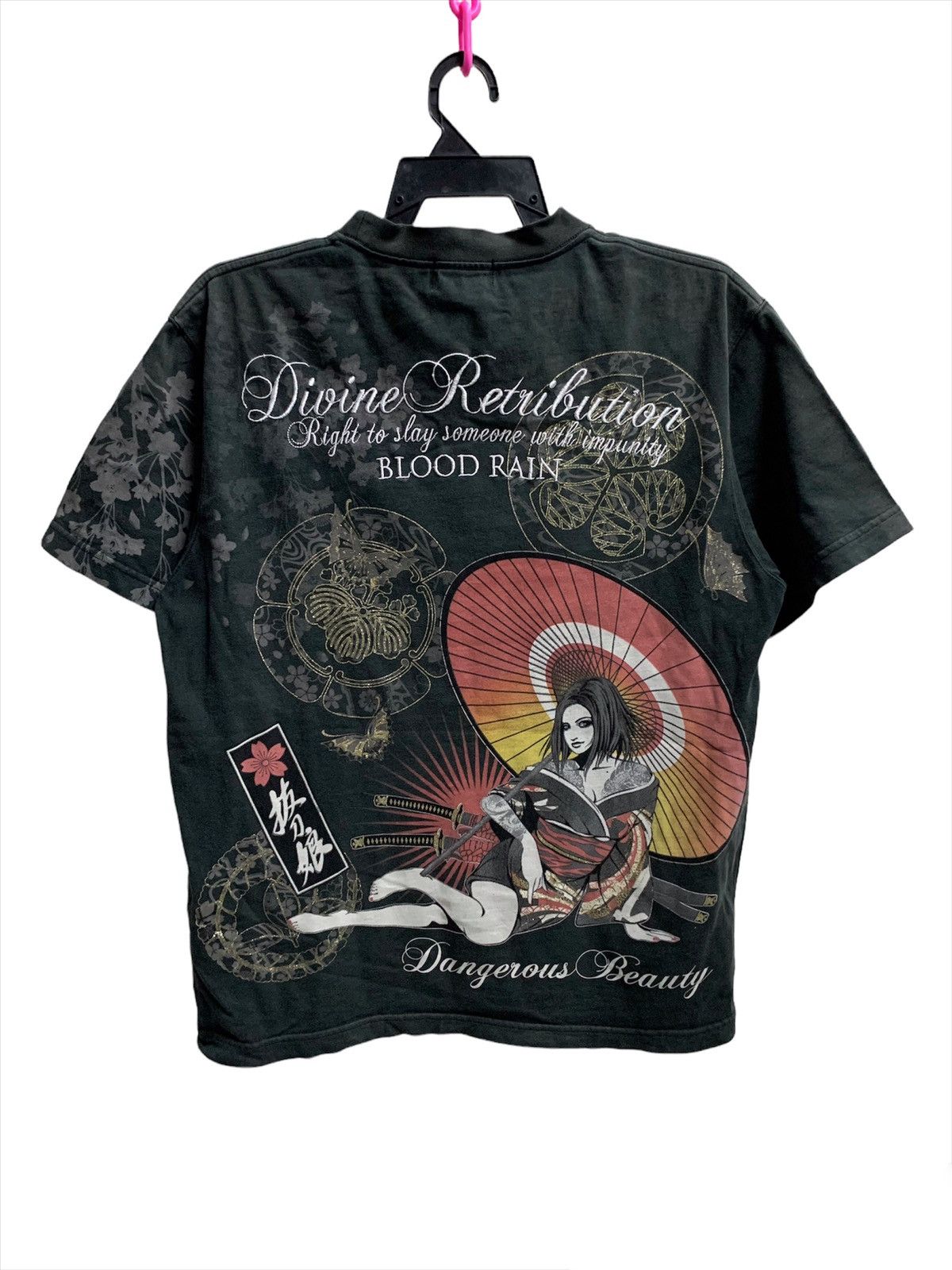 Japanese Brand Devine Retribution Sukajan T Shirts Size US M / EU 48-50 / 2 - 2 Thumbnail