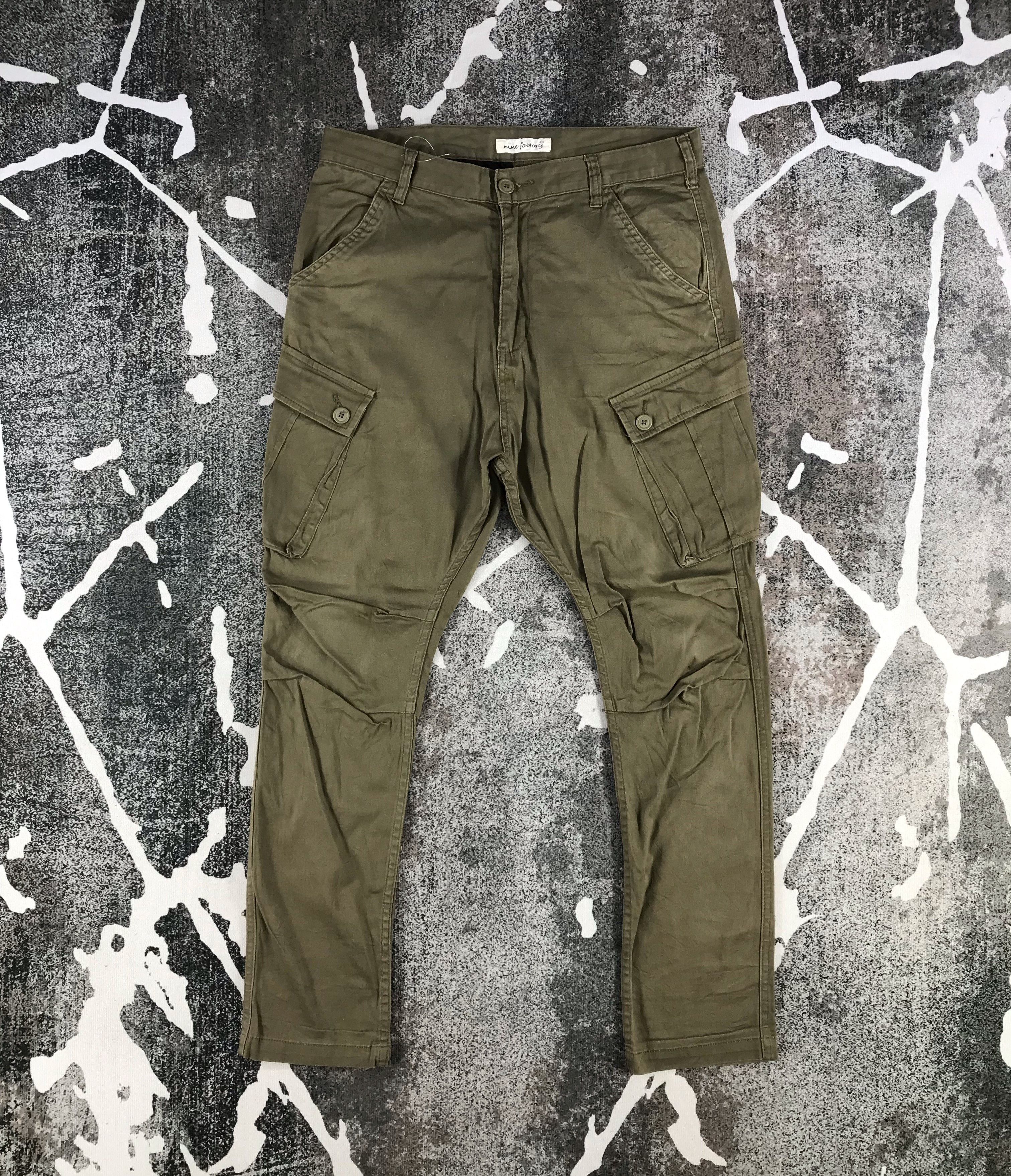 Nine Factory Cargo Pants Multi Pocket Tactical Trousers