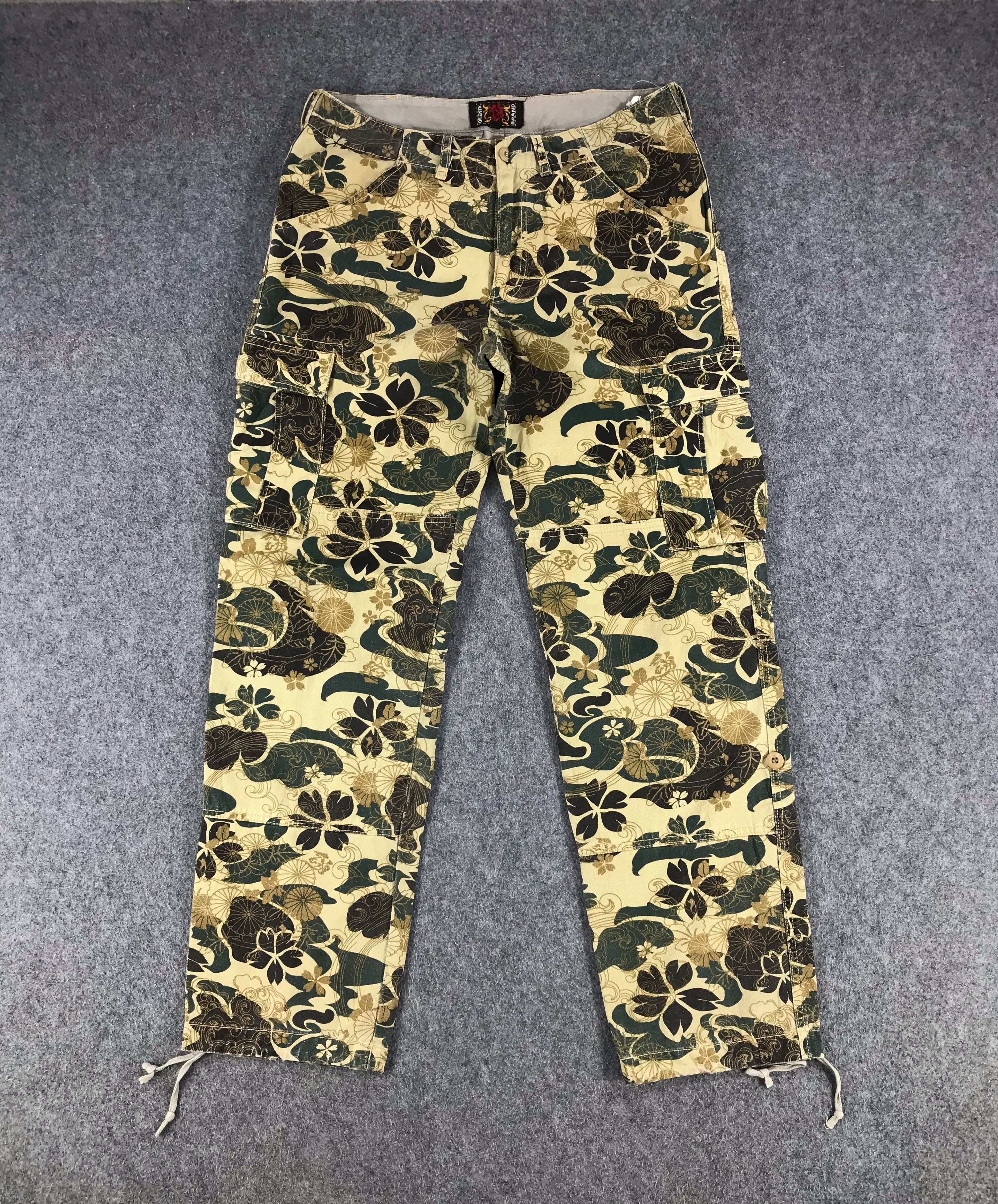 Japanese Brand Camo Cargo Pants Multi Pocket Tactical Pants