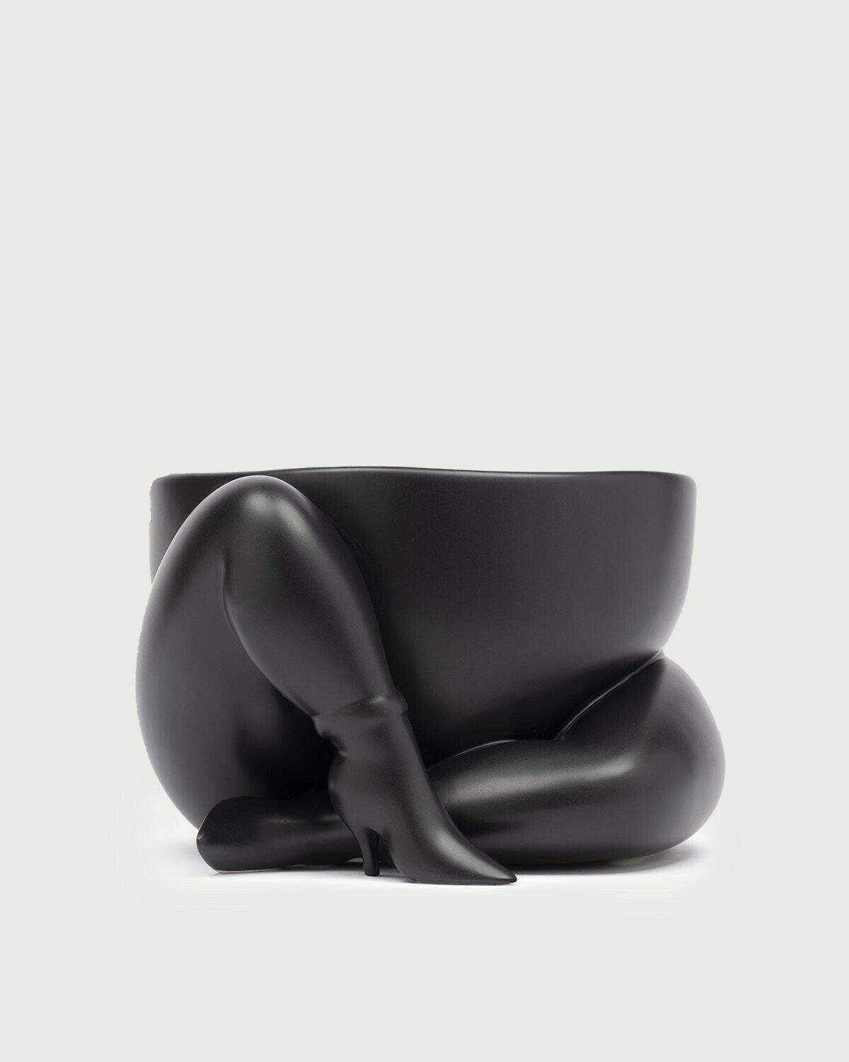 A High Heeled Two Legged Planter (Black Colorway)