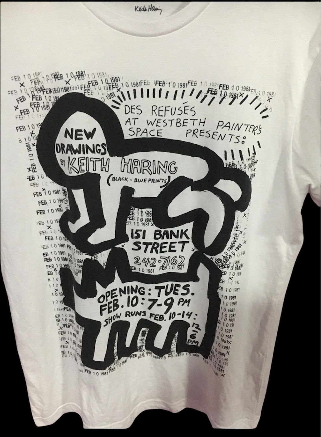 Keith Haring KEITH HARING BIG LOGO WHITE SIZE S TEE SHIRT Size US S / EU 44-46 / 1 - 3 Thumbnail