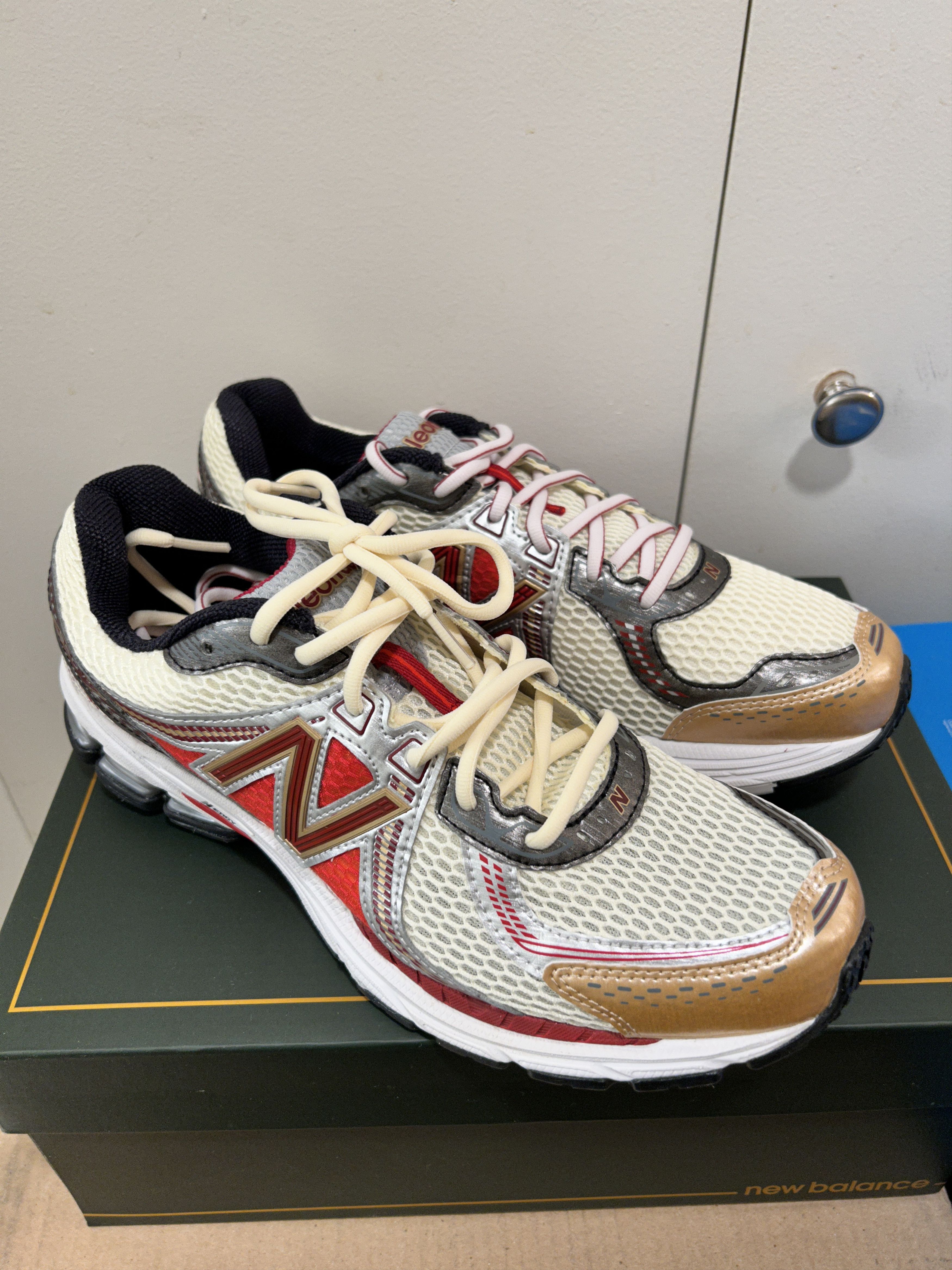 image of 860V2 Aime Leon Dore Red Ald | Ml860Ad2 Shoes, Men's (Size 10)