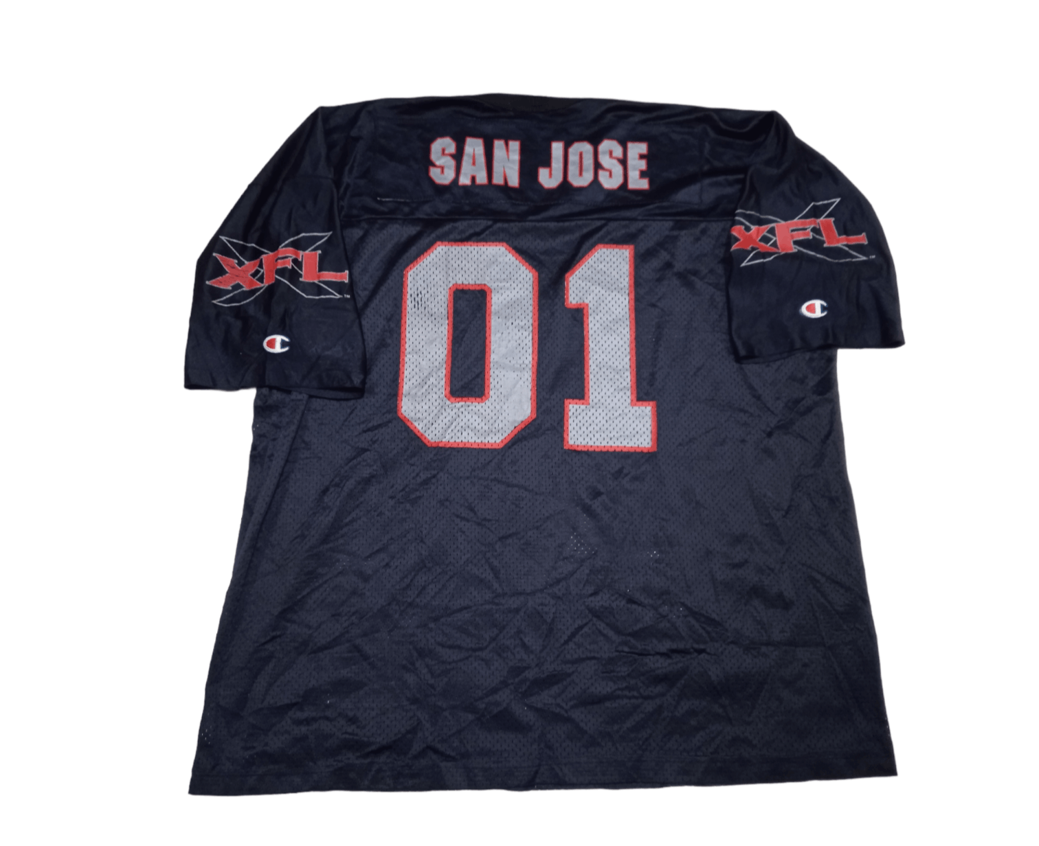 Vintage Vintage 00s XFL Football Jersey 90s WWF Size US XL / EU 56 / 4 - 2 Thumbnail
