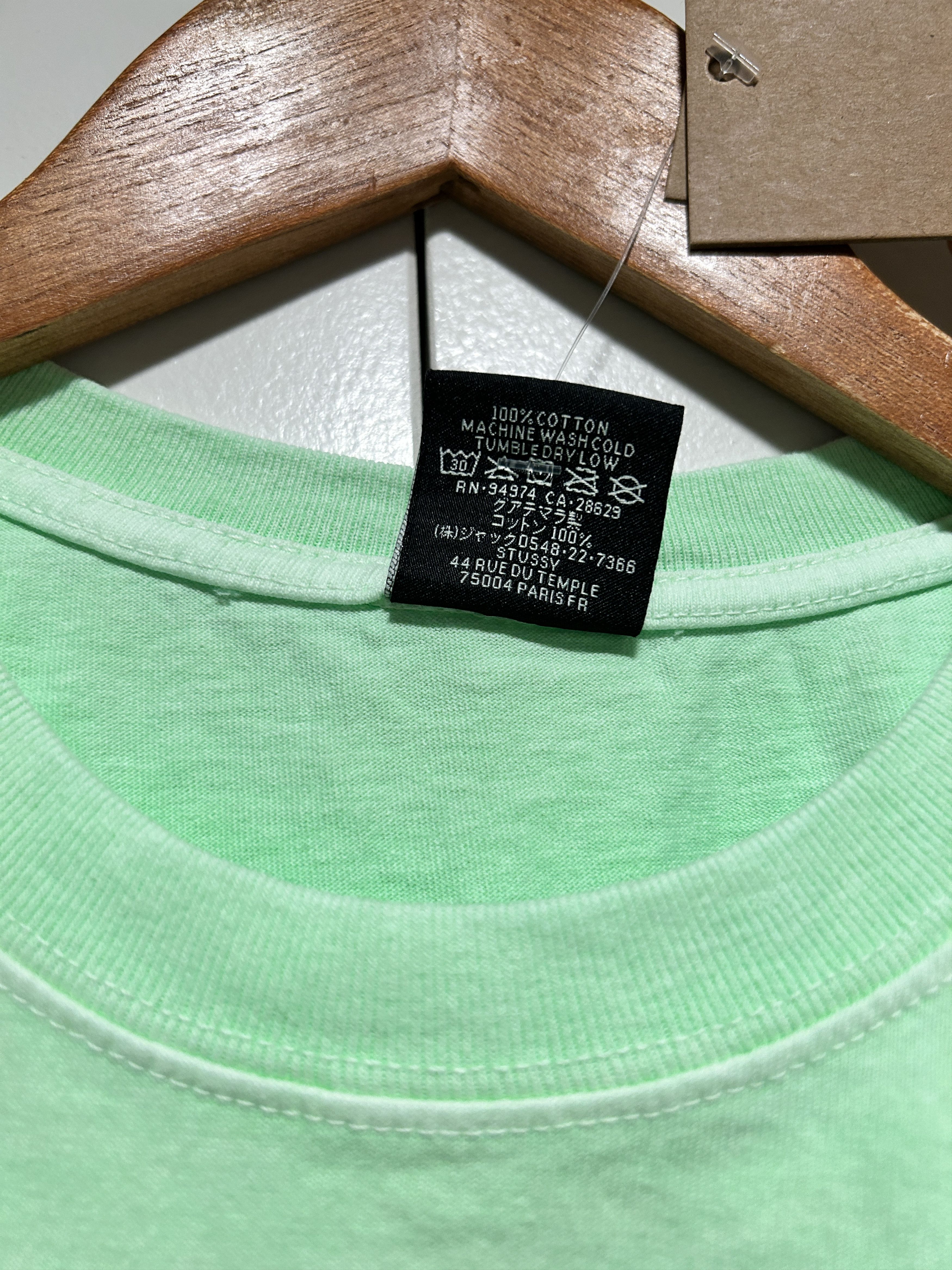 Martine Rose × Stussy Stussy x Martine Rose Stand Firm Pigment Dyed Tee green Size US L / EU 52-54 / 3 - 3 Thumbnail