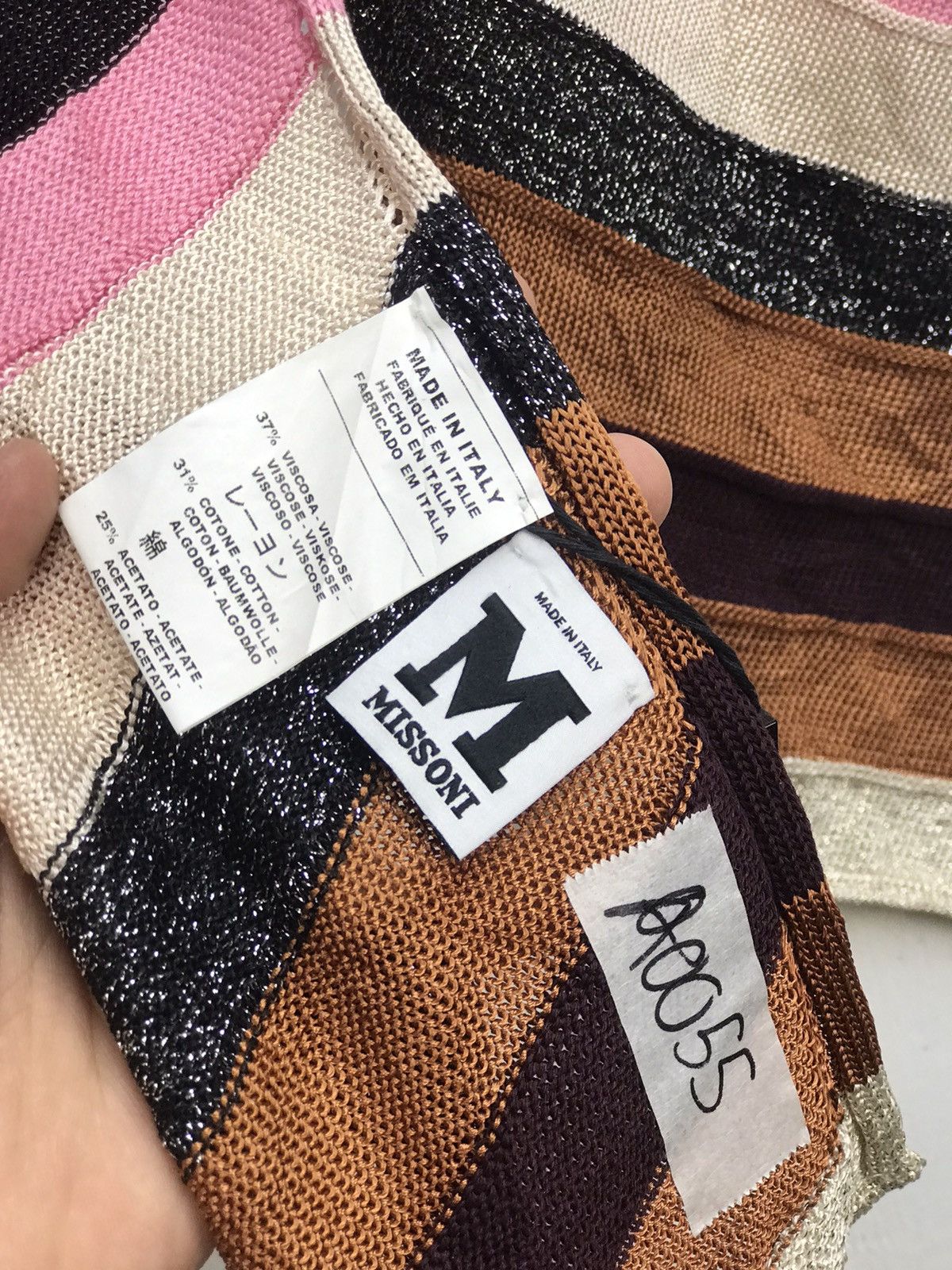 Missoni Missoni Italy Rare Design Muffler Size ONE SIZE - 2 Thumbnail