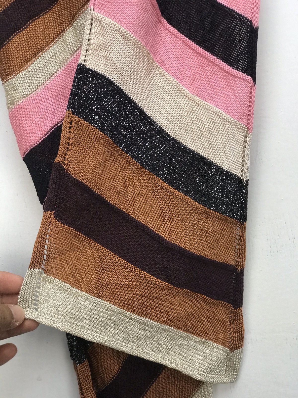 Missoni Missoni Italy Rare Design Muffler Size ONE SIZE - 3 Thumbnail