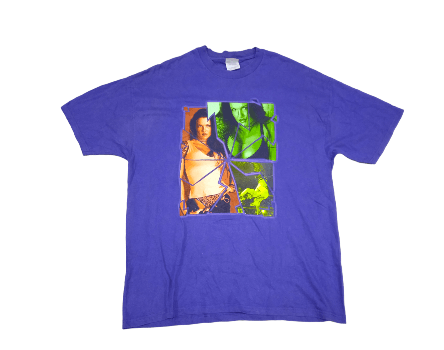 image of Vintage 2000S Wwf Lita 2001 T-Shirt in Purple, Men's (Size XL)