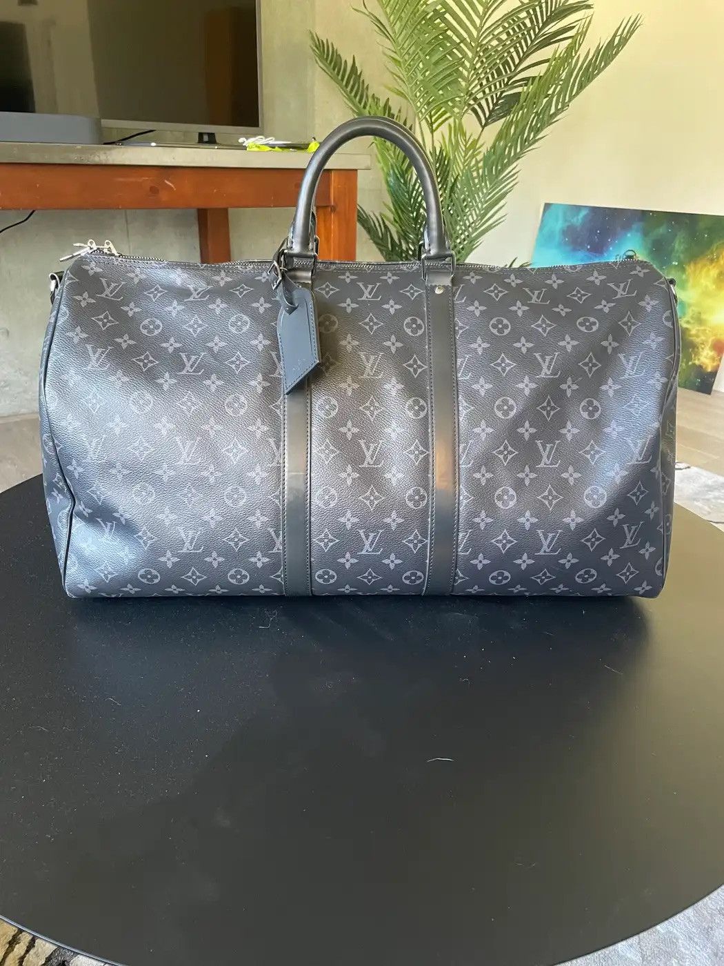 LOUIS VUITTON Monogram Keepall Bandouliere 55 1266845