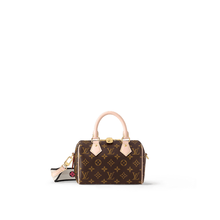 Auth Louis Vuitton Monogram Empreinte 2way Bag Speedy Bandouliere 25 M42403