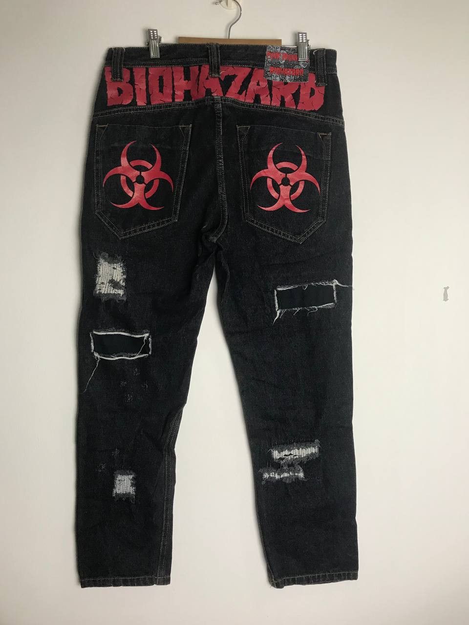Japanese Brand Japanese Brand Punk Drunker Distressed Denim Size US 32 / EU 48 - 6 Thumbnail