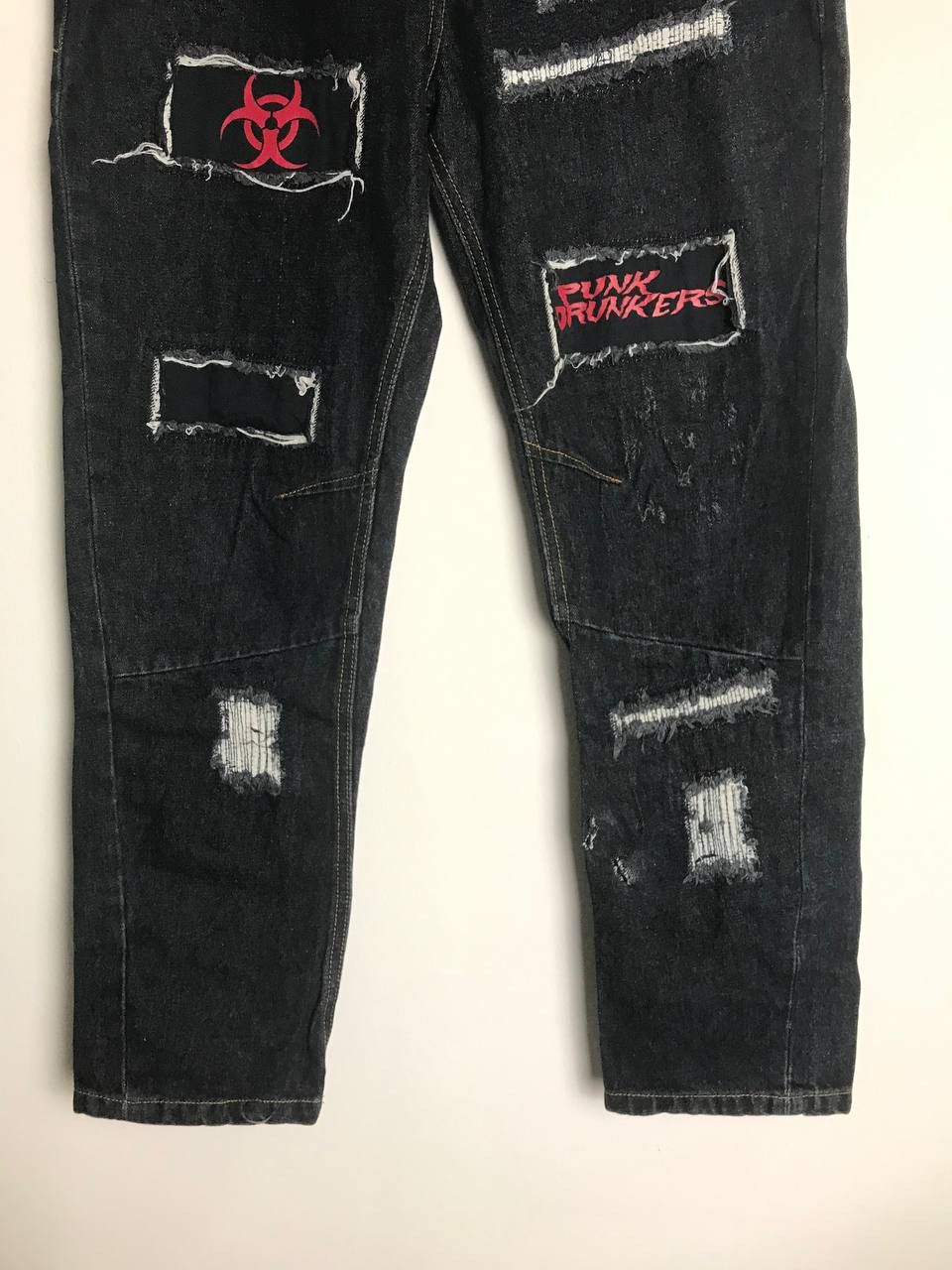 Japanese Brand Japanese Brand Punk Drunker Distressed Denim Size US 32 / EU 48 - 5 Thumbnail