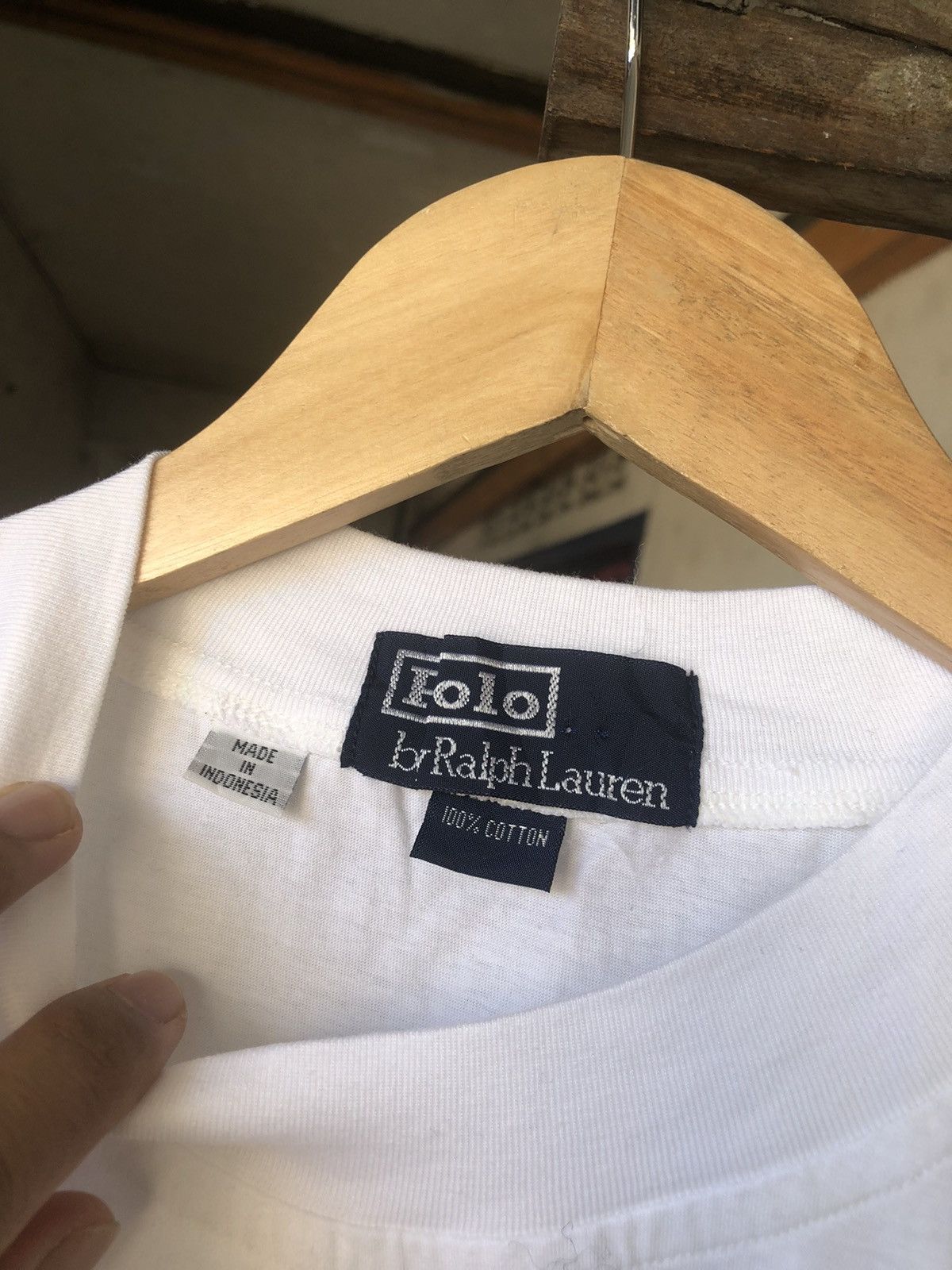 Vintage Vintage Polo Ralph Lauren Big Logo Tshirt Size US L / EU 52-54 / 3 - 9 Thumbnail