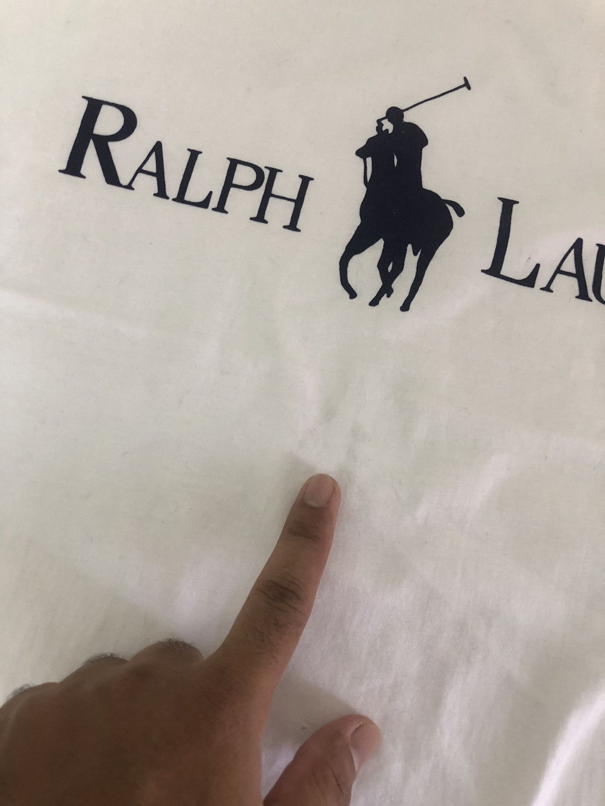 Vintage Vintage Polo Ralph Lauren Big Logo Tshirt Size US L / EU 52-54 / 3 - 18 Thumbnail