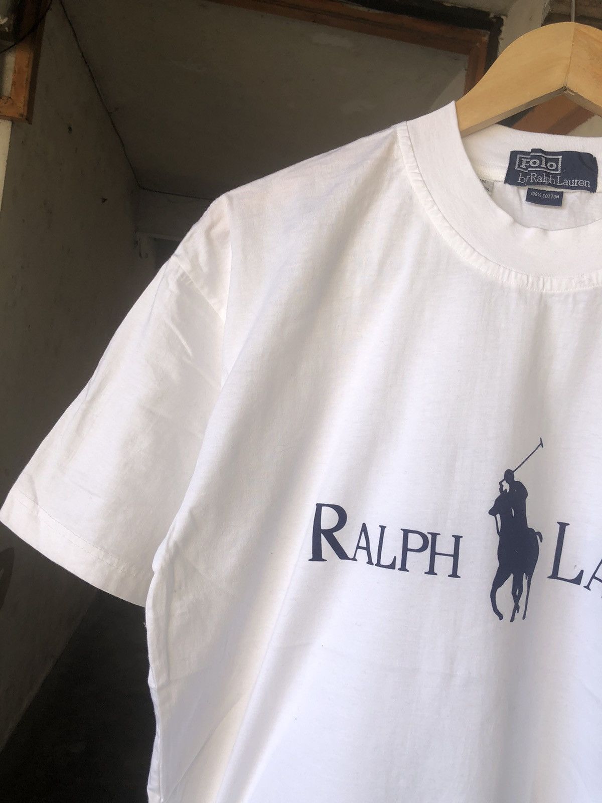 Vintage Vintage Polo Ralph Lauren Big Logo Tshirt Size US L / EU 52-54 / 3 - 7 Thumbnail