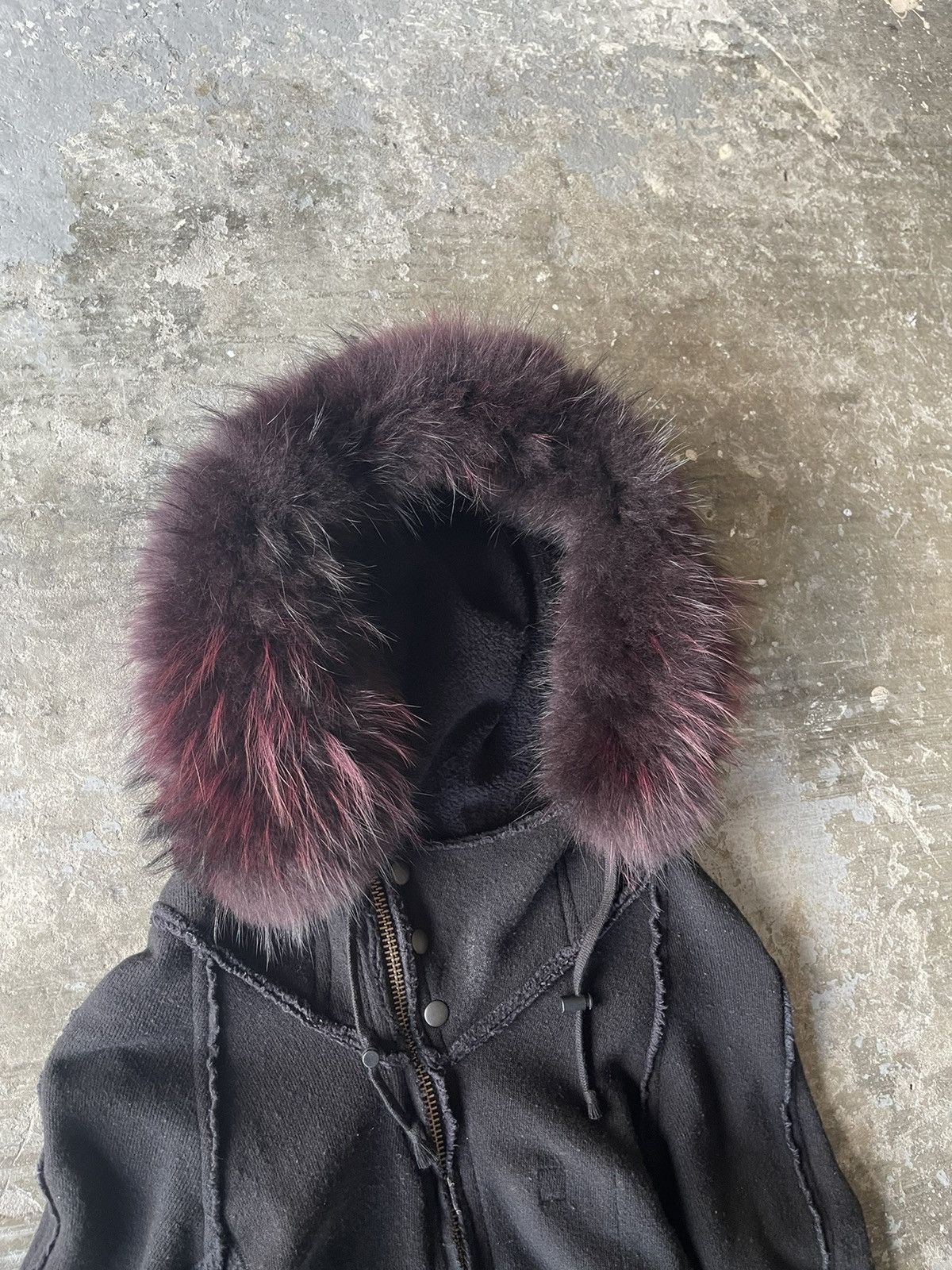 Le Grande Bleu (L.G.B.) L.G.B Cropped Fur Parka Hoodie | Grailed