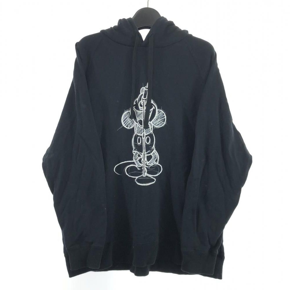 Hoodie Black Front Print Pullover