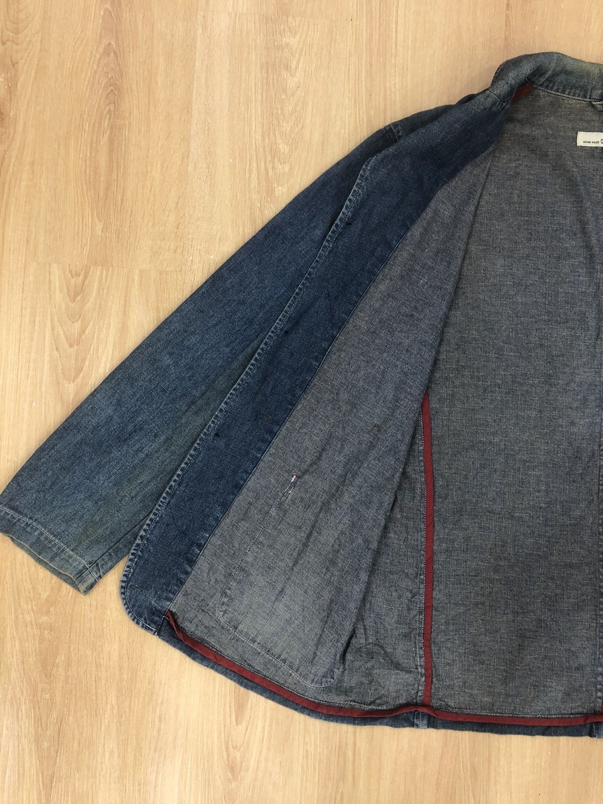 Japanese Brand Vintage Union Made Denim Jacket button up Size US L / EU 52-54 / 3 - 6 Thumbnail