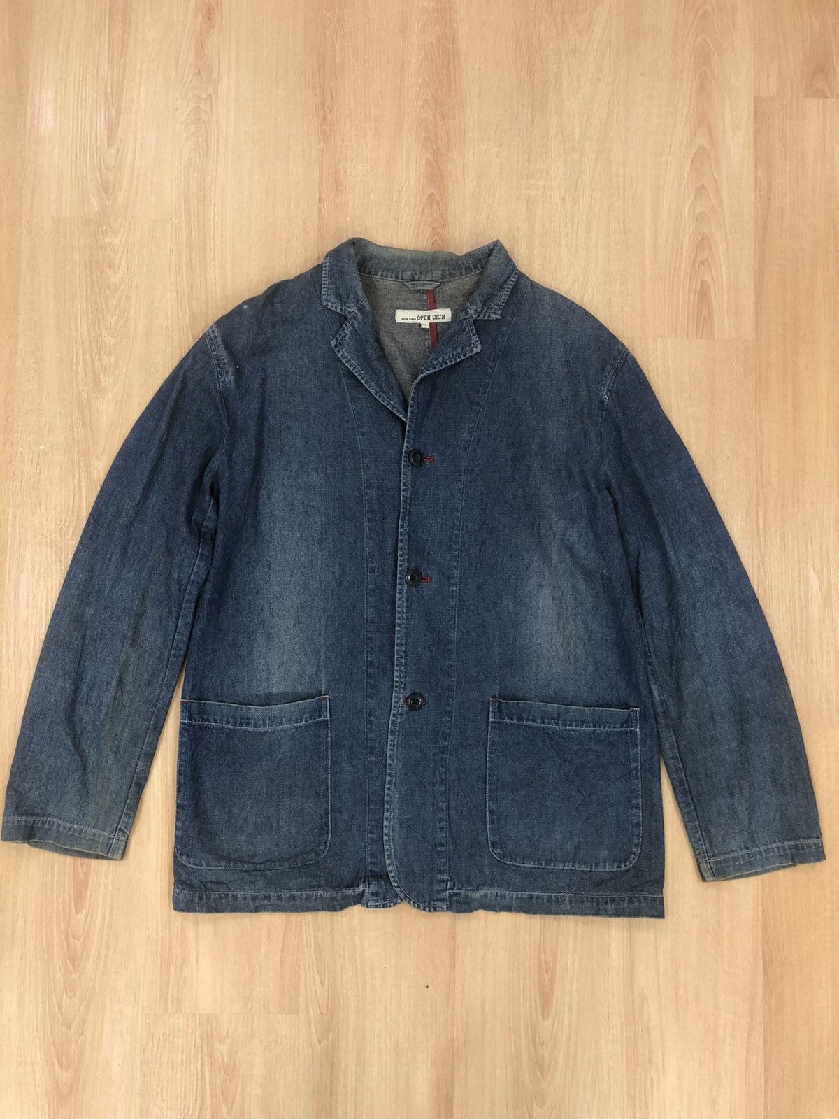 Japanese Brand Vintage Union Made Denim Jacket button up Size US L / EU 52-54 / 3 - 1 Thumbnail