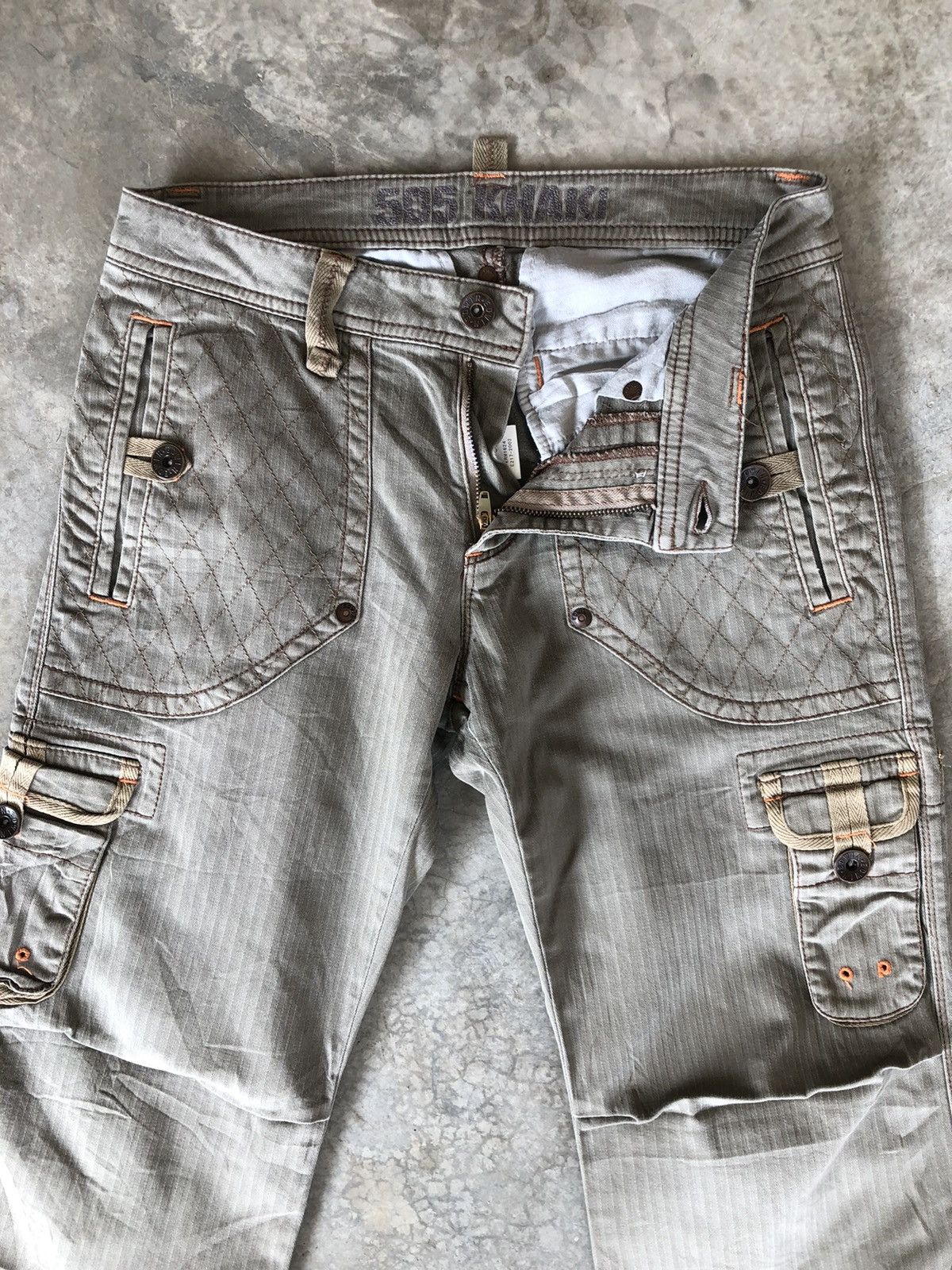 Edwin Japanese edwin 505 KHAKI cargo pants tactical multipocket Size US 30 / EU 46 - 3 Thumbnail