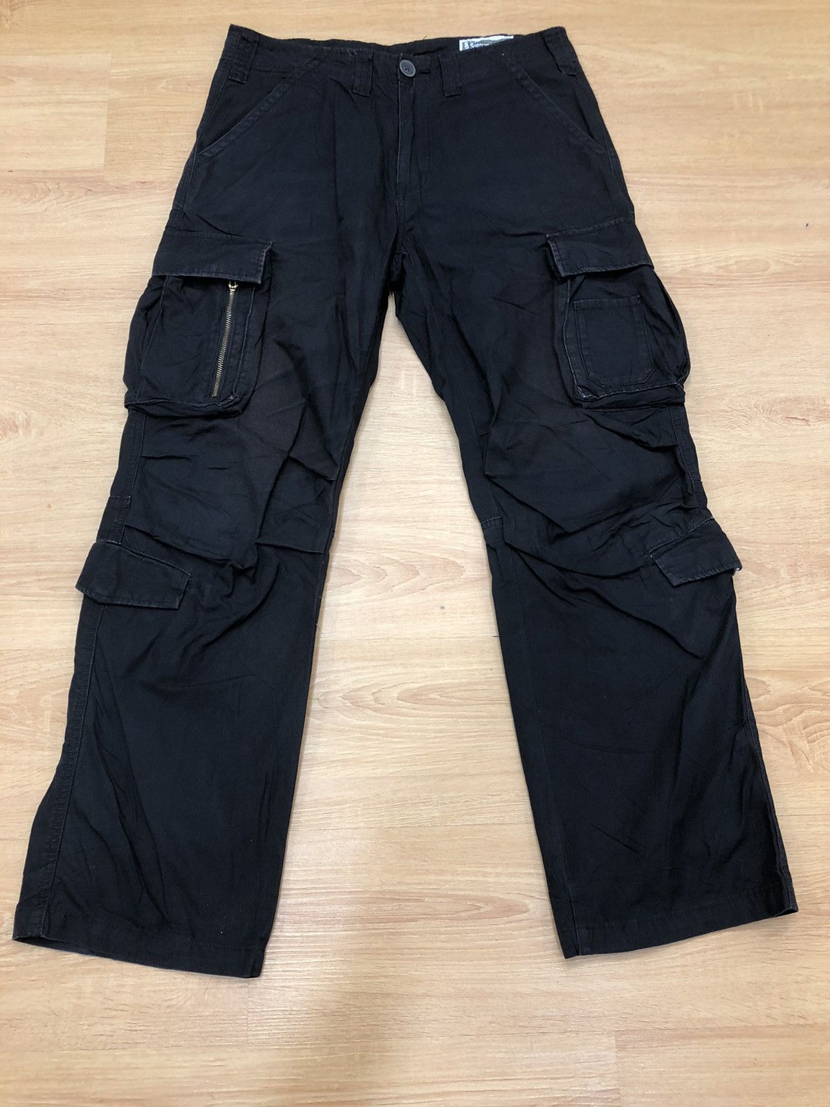 image of Seditionaries x Surplus Cargo Pants Tactical Multipocket in Black, Men's (Size 32)