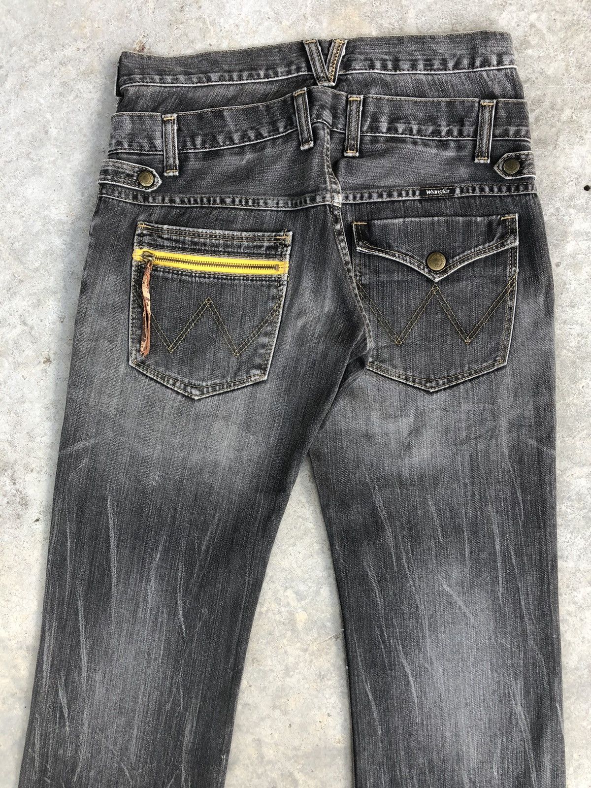 Hysteric Glamour Rare Wrangler Double Waist Distressed Jeans Size US 32 / EU 48 - 8 Thumbnail