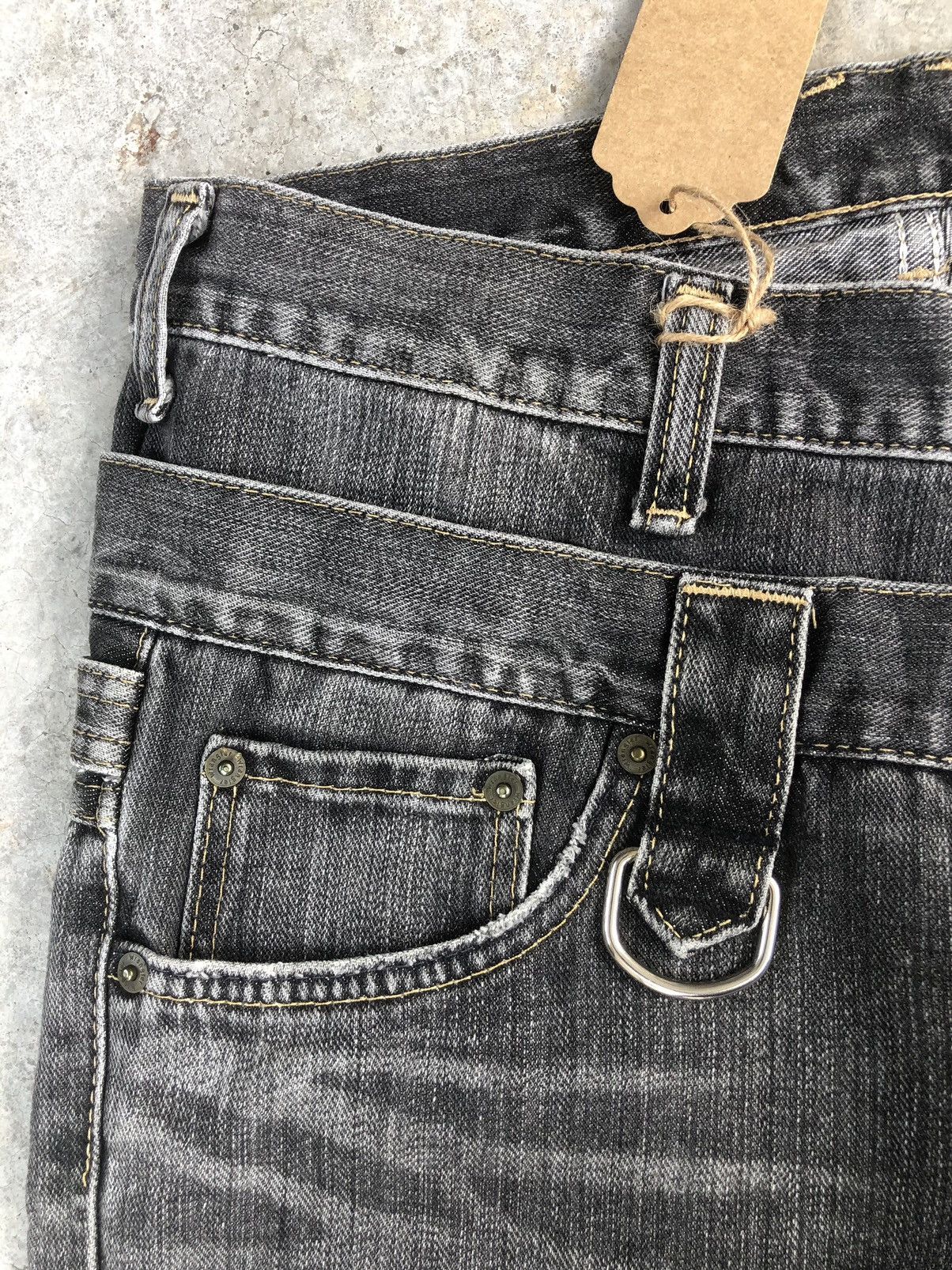 Hysteric Glamour Rare Wrangler Double Waist Distressed Jeans Size US 32 / EU 48 - 13 Thumbnail