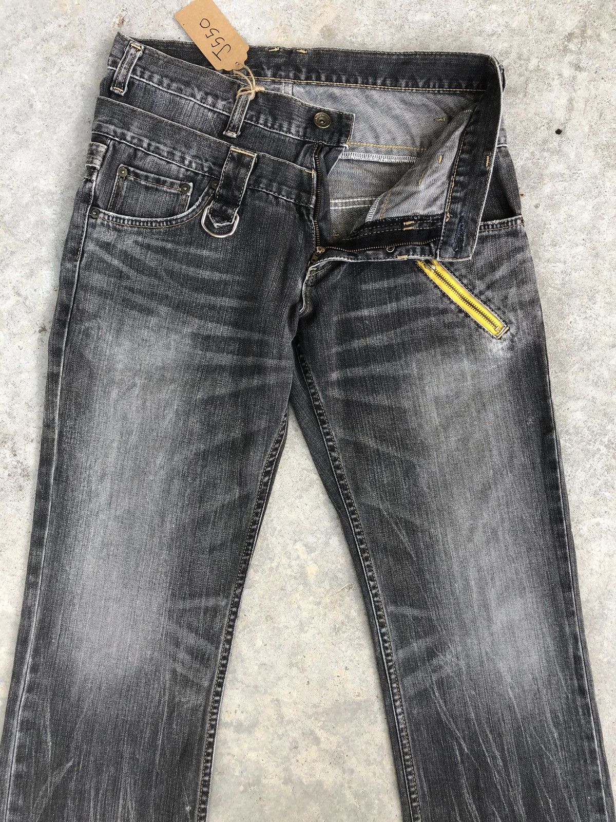 Hysteric Glamour Rare Wrangler Double Waist Distressed Jeans Size US 32 / EU 48 - 3 Thumbnail