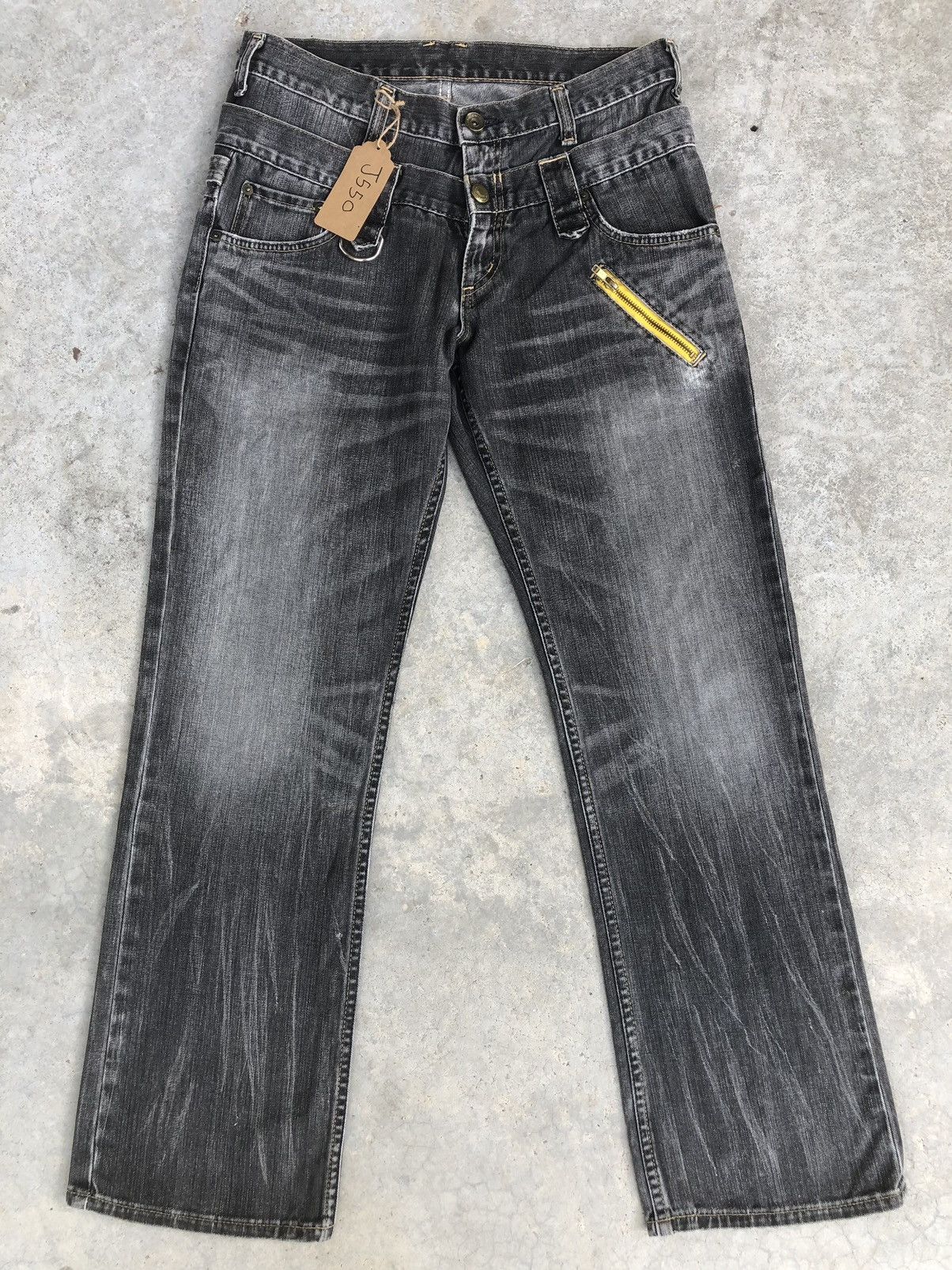 Wrangler Rare Wrangler Double Waist Distressed Jeans | Grailed