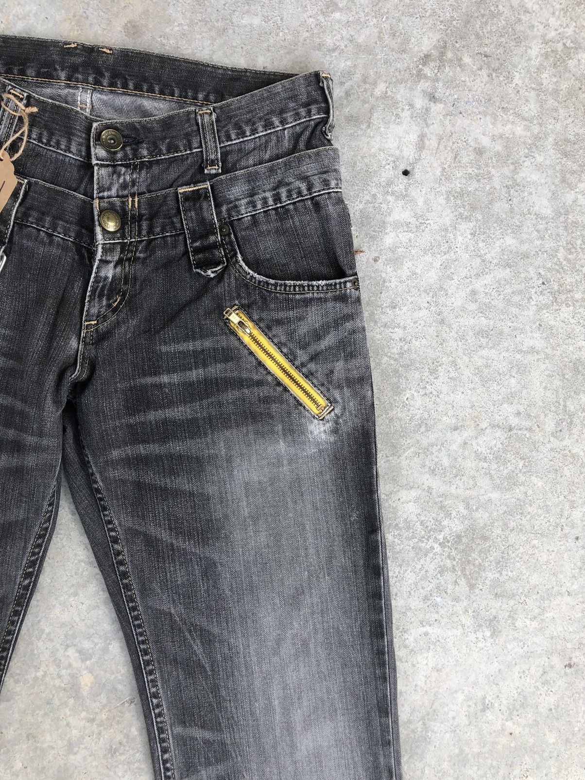 Hysteric Glamour Rare Wrangler Double Waist Distressed Jeans Size US 32 / EU 48 - 5 Thumbnail