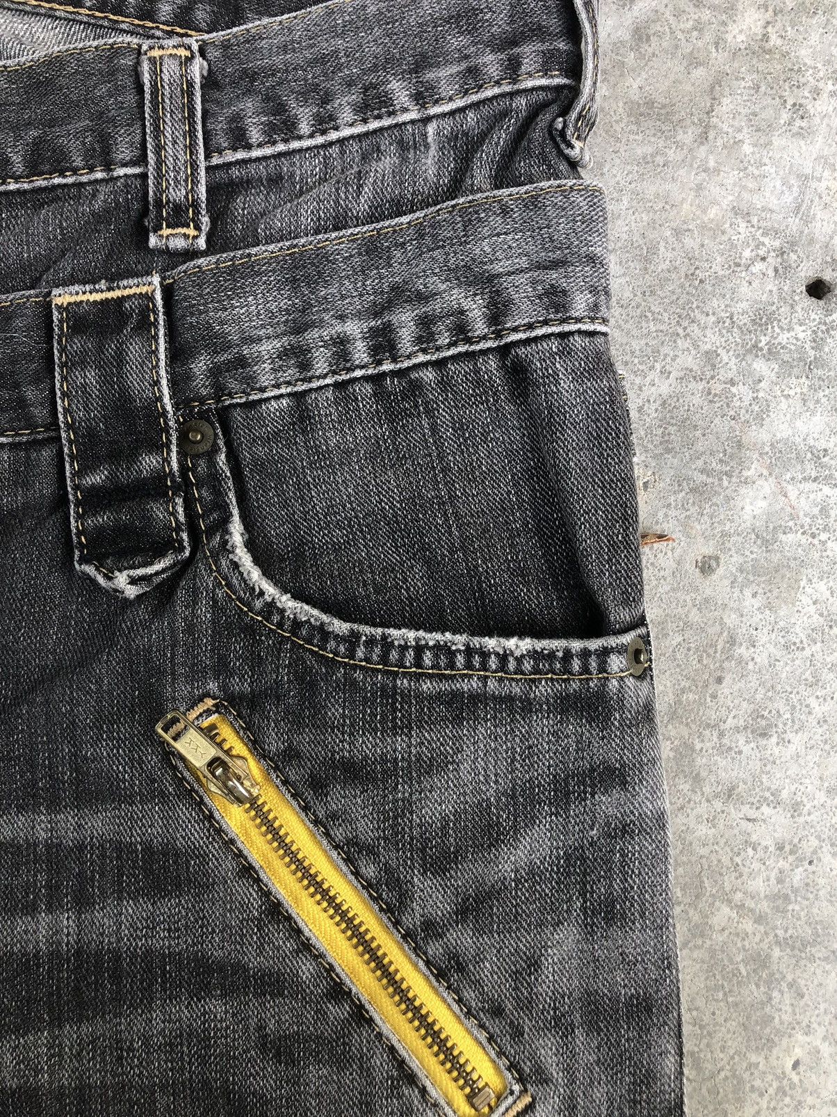 Hysteric Glamour Rare Wrangler Double Waist Distressed Jeans Size US 32 / EU 48 - 14 Thumbnail