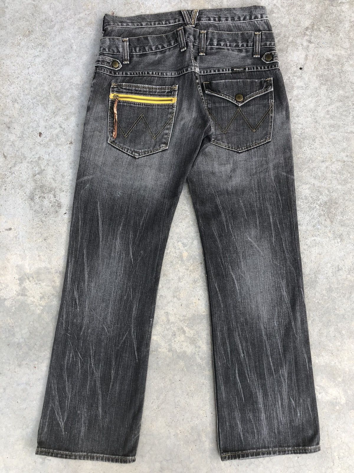 Hysteric Glamour Rare Wrangler Double Waist Distressed Jeans Size US 32 / EU 48 - 2 Thumbnail