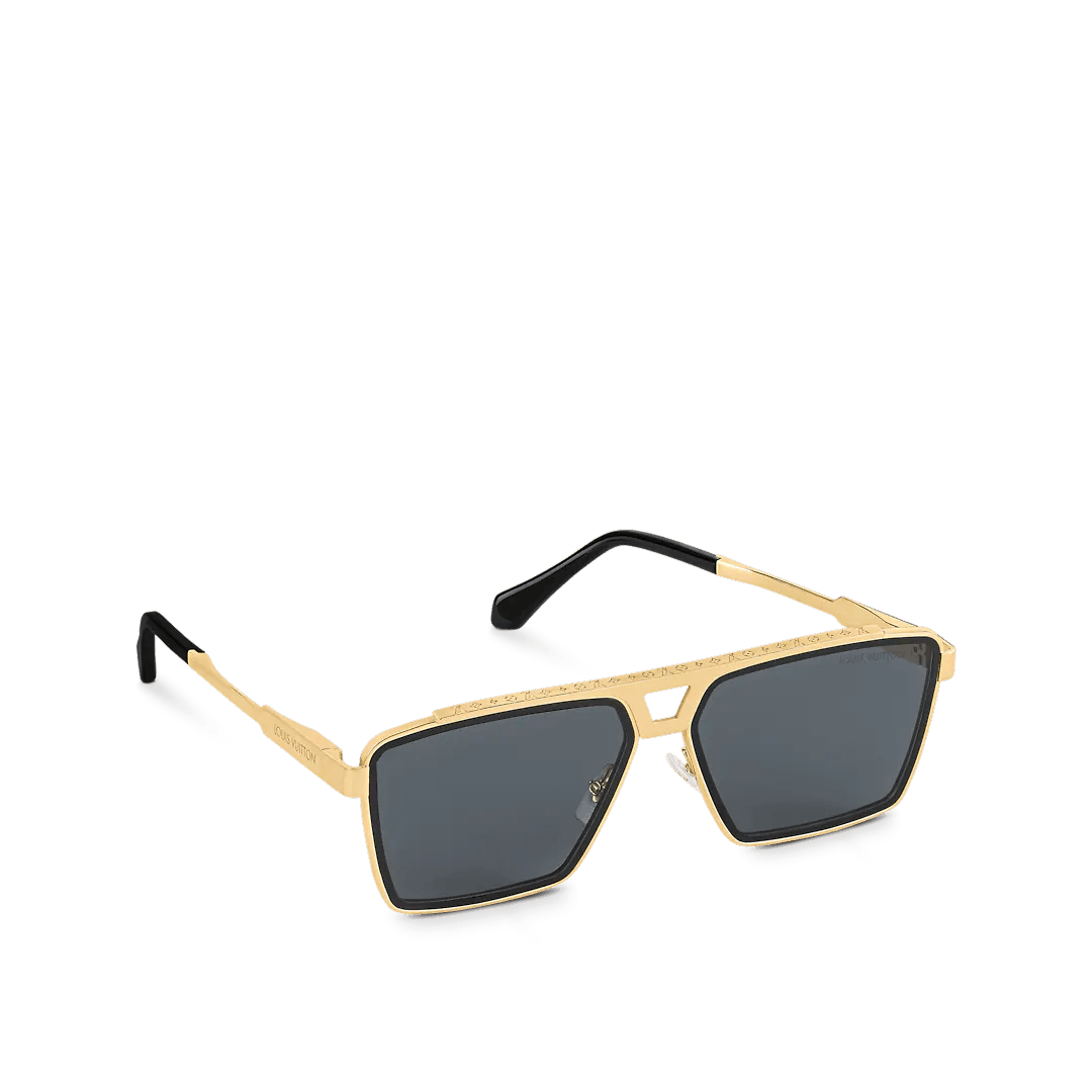 LOUIS VUITTON Acetate LV Waimea Square Sunglasses Z1082E Black