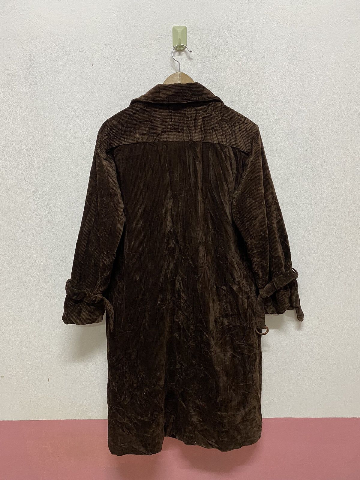Saint Laurent Paris Vintage Saint Laurent Rive Gauche Brown Velvet Long Jacket Size US L / EU 52-54 / 3 - 5 Thumbnail
