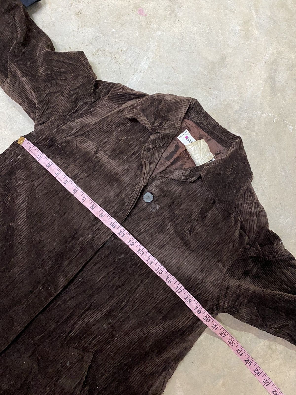 Saint Laurent Paris Vintage Saint Laurent Rive Gauche Brown Velvet Long Jacket Size US L / EU 52-54 / 3 - 6 Thumbnail