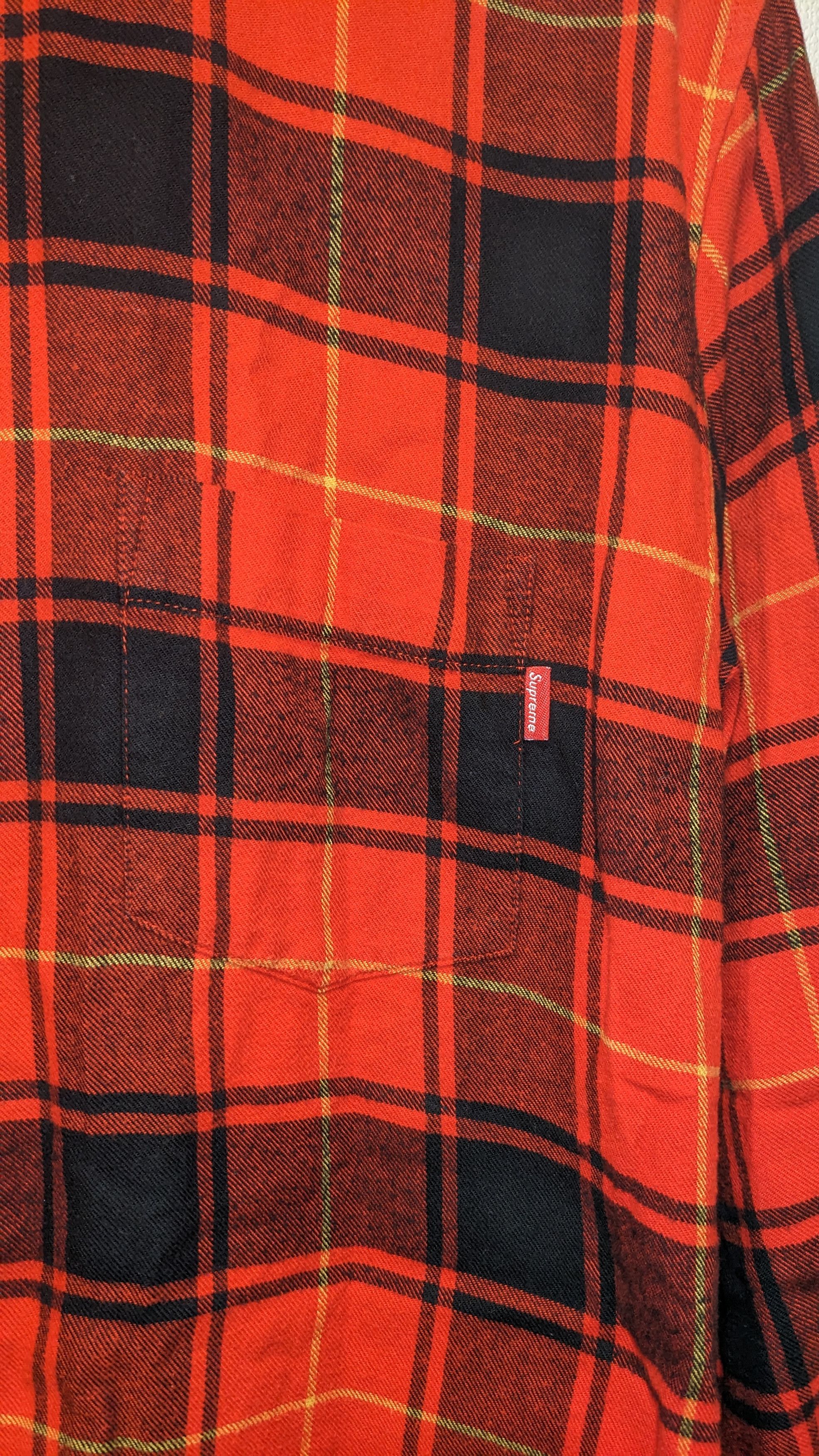 Supreme Longsleeve Flannel Shirt Size US XL / EU 56 / 4 - 4 Thumbnail