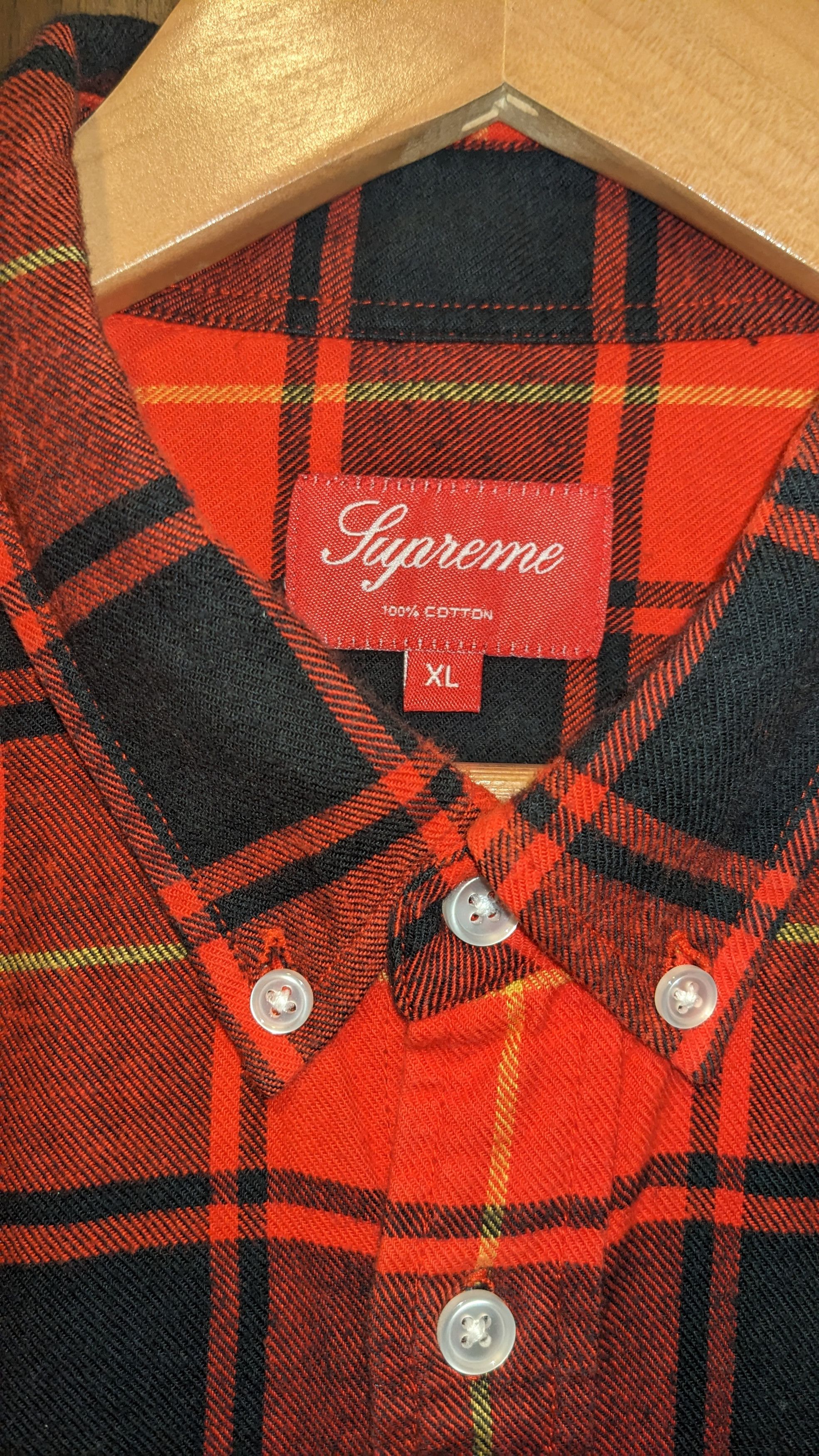 Supreme Longsleeve Flannel Shirt Size US XL / EU 56 / 4 - 3 Thumbnail