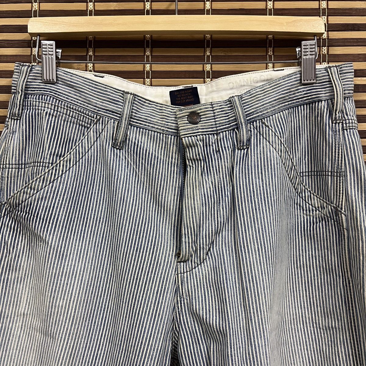 OMNIGOD × Vintage Flare Omnigod Hickory Denim Classic Jeans Japan Size US 34 / EU 50 - 19 Thumbnail