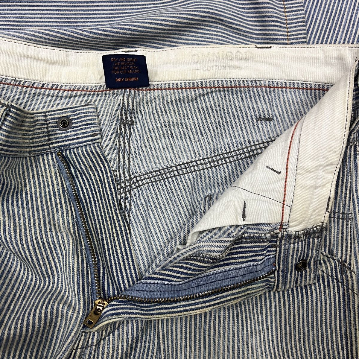 OMNIGOD × Vintage Flare Omnigod Hickory Denim Classic Jeans Japan Size US 34 / EU 50 - 15 Thumbnail