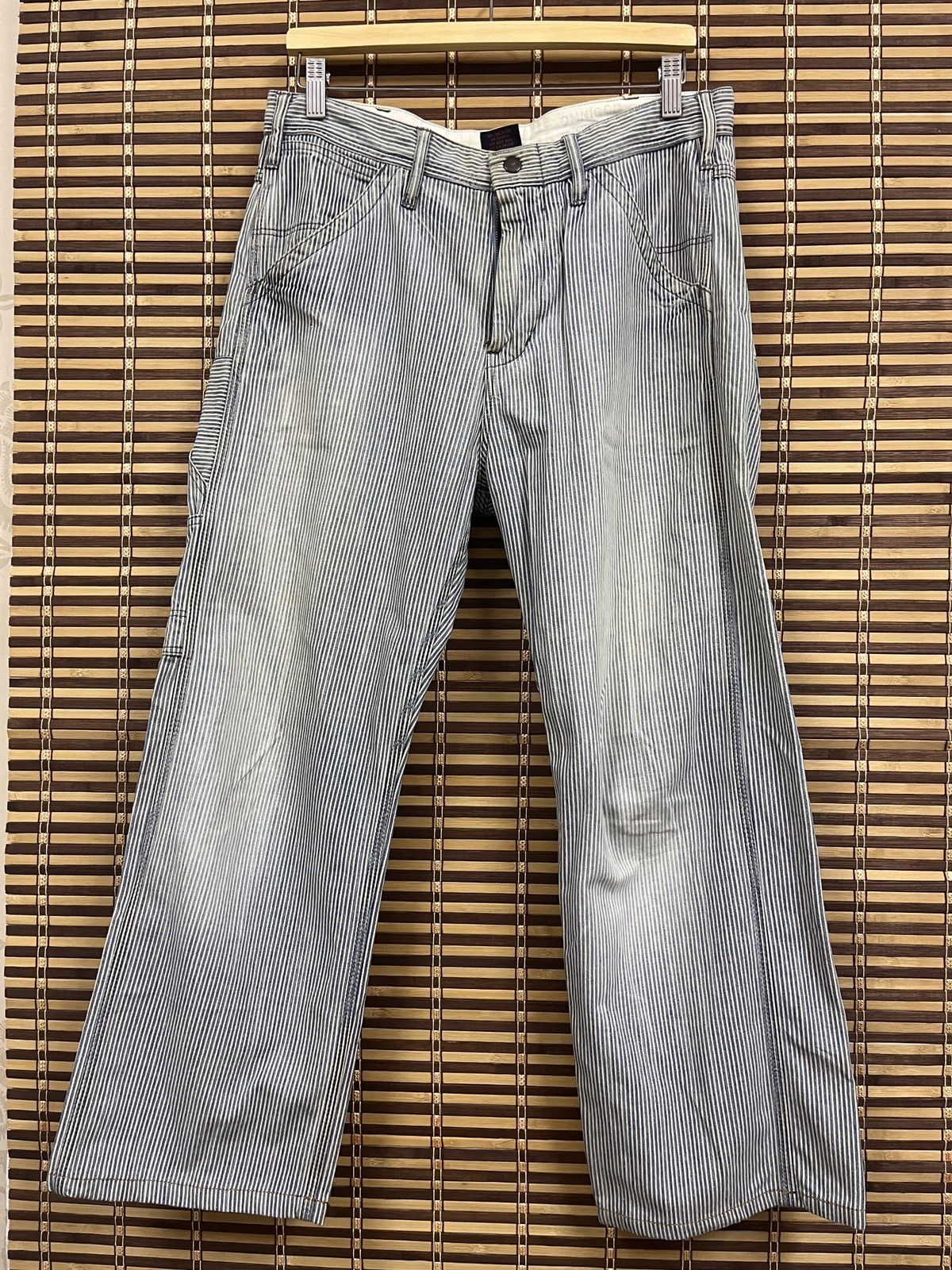 OMNIGOD × Vintage Flare Omnigod Hickory Denim Classic Jeans Japan Size US 34 / EU 50 - 21 Thumbnail