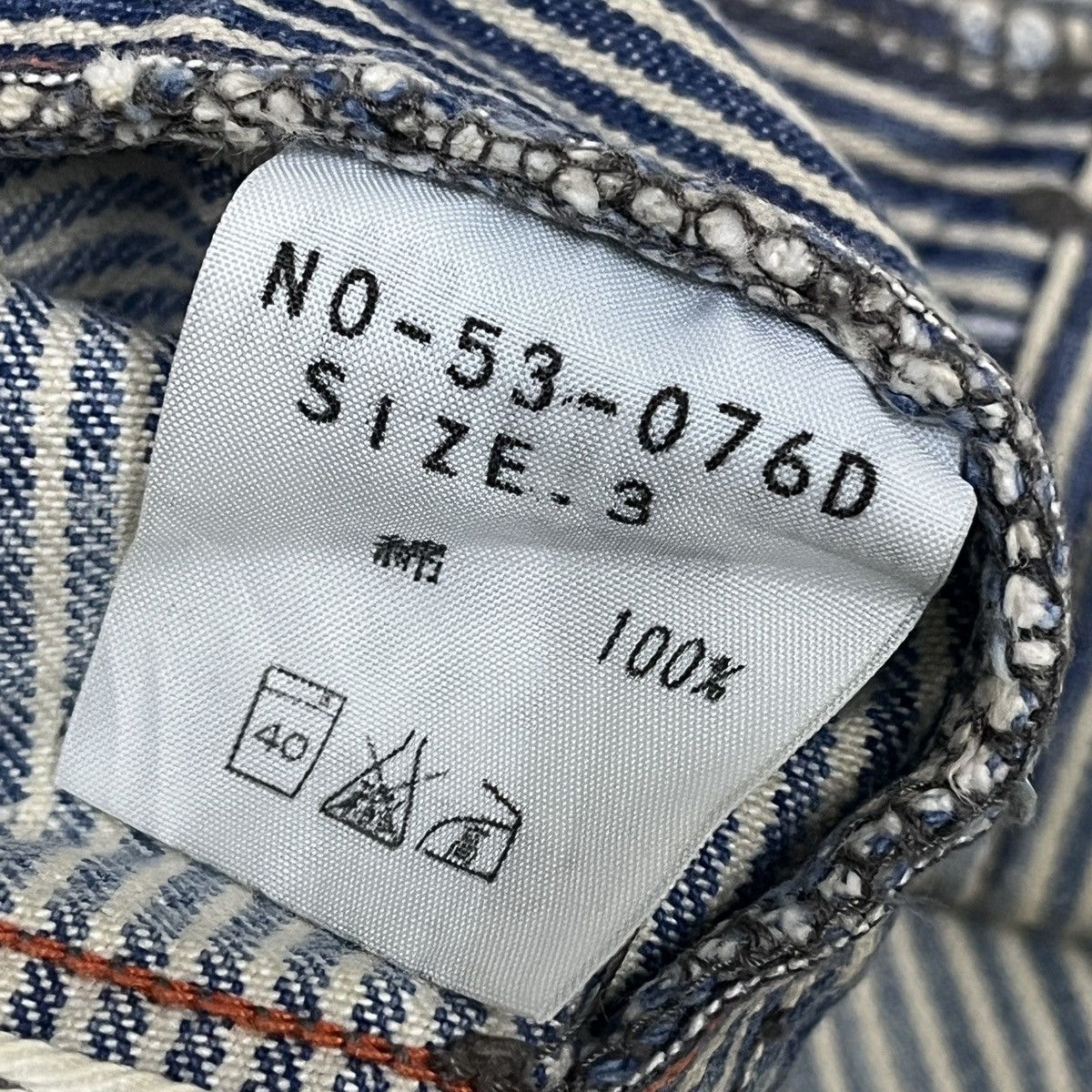 OMNIGOD × Vintage Flare Omnigod Hickory Denim Classic Jeans Japan Size US 34 / EU 50 - 17 Thumbnail