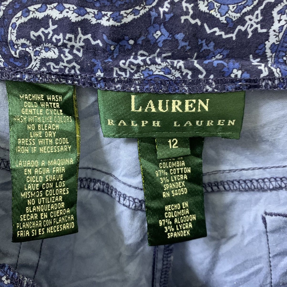 Polo Ralph Lauren × Vintage RALPH LAUREN PAISLEY VINTAGE WOMEN SIZE 12 Size 32" / US 10 / IT 46 - 5 Thumbnail